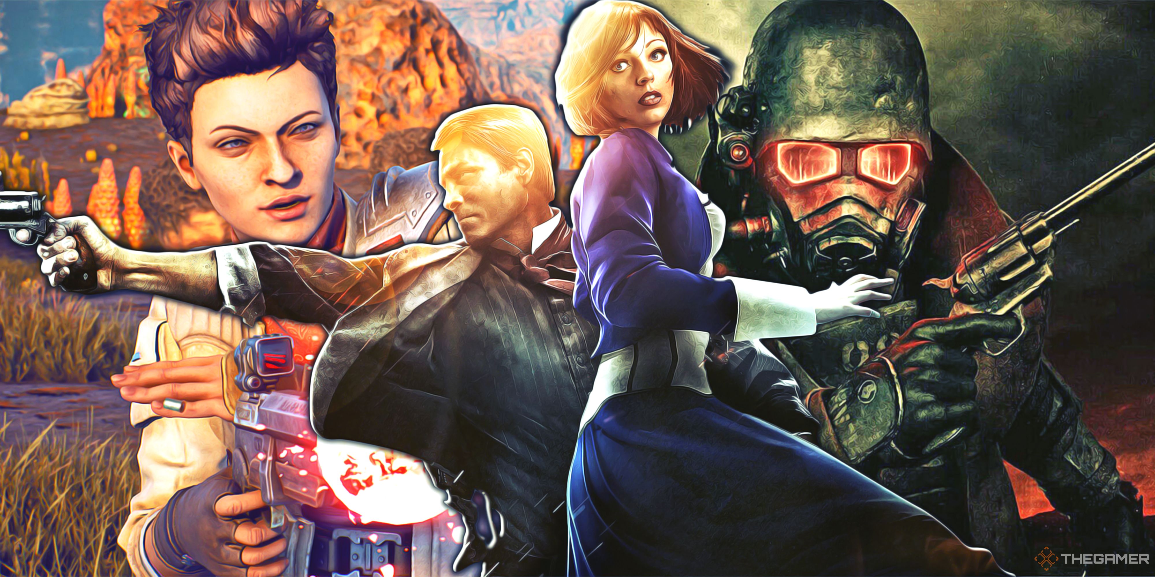 The Outer Worlds, BioShock Infinite and Fallout New Vegas Gun Runners Arsenal.