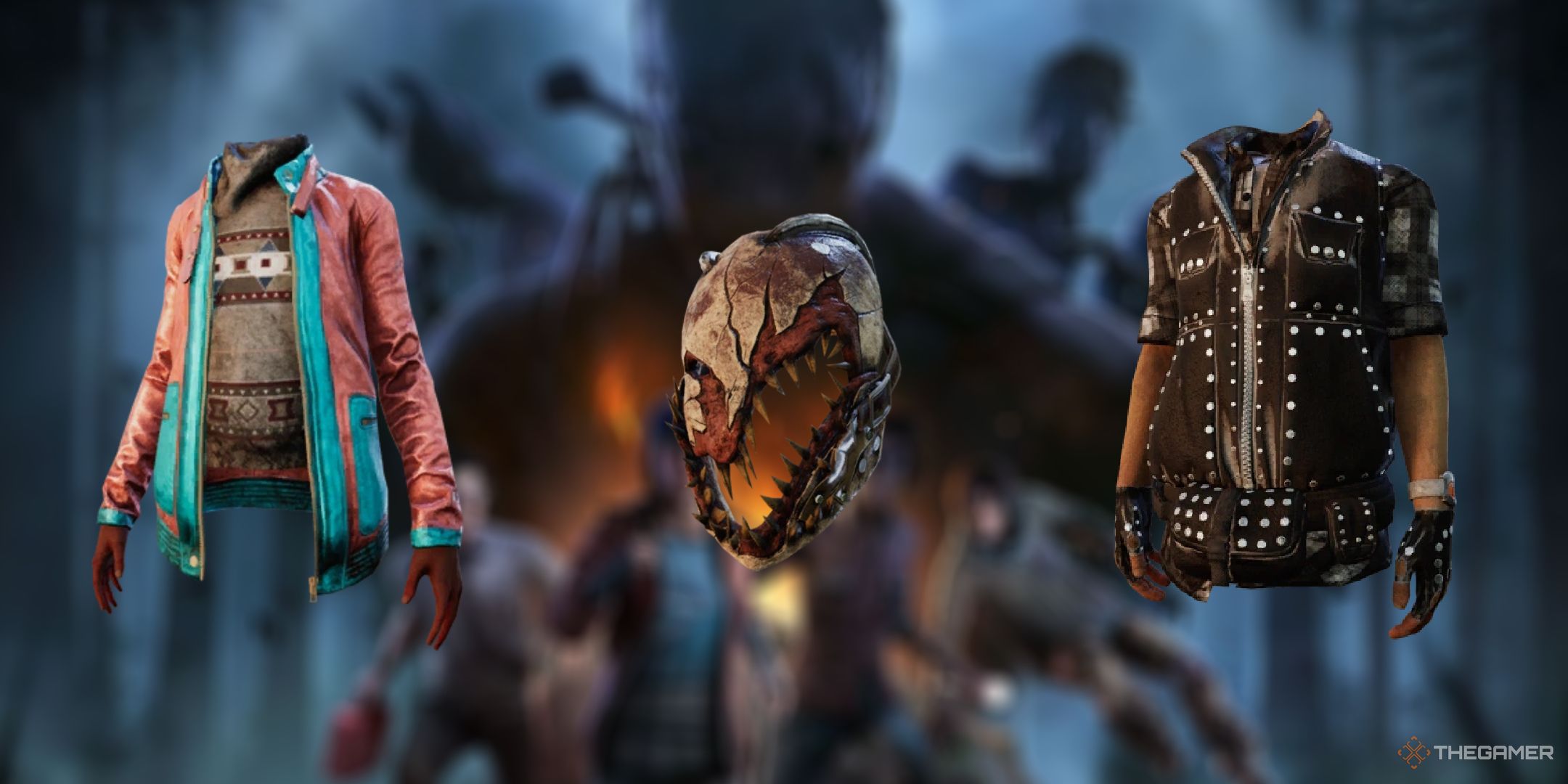 A collage of items available as limited time DLC in Dead By Daylight.