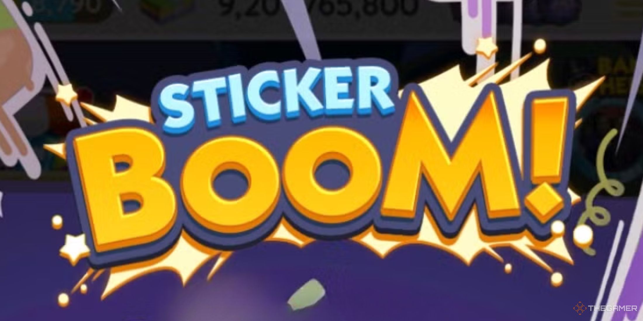 A photo of a Sticker Boom in Monopoly Go.  