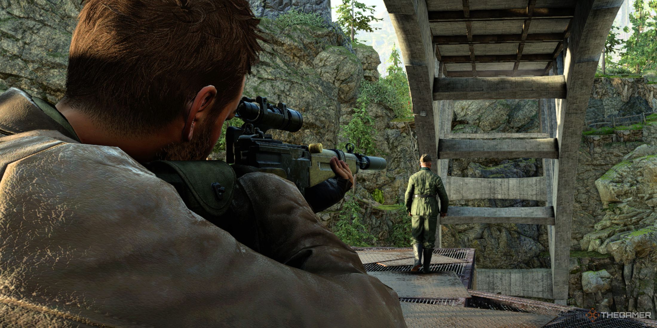 هری هاوکر در Sniper Elite کیست: مقاومت؟ 5 عکسی از بازیکنی که در پشت دشمن در مقاومت نخبگان تیرانداز ایستاده است.