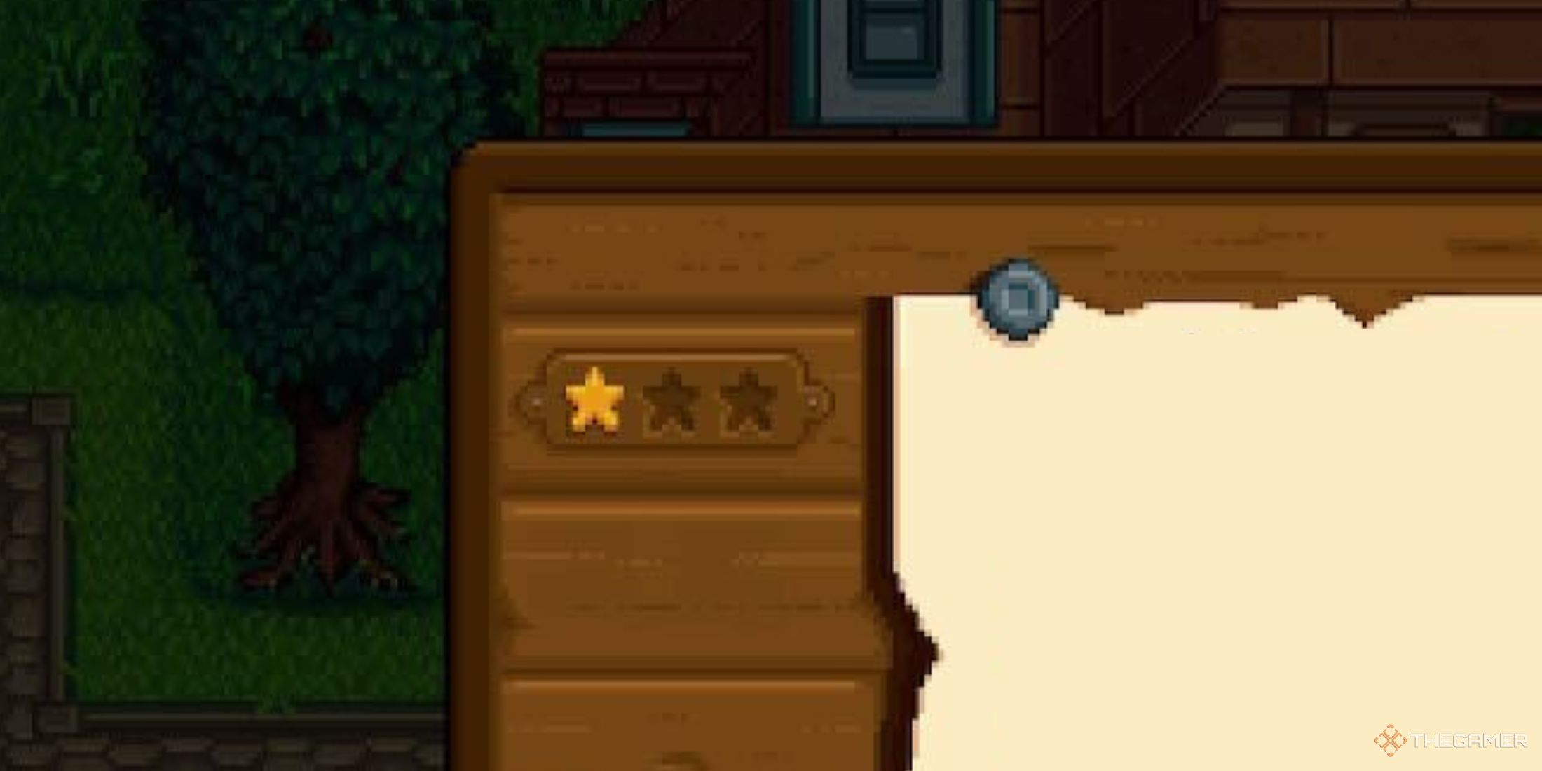 A photo of the quest board stars in Stardew Valley. 