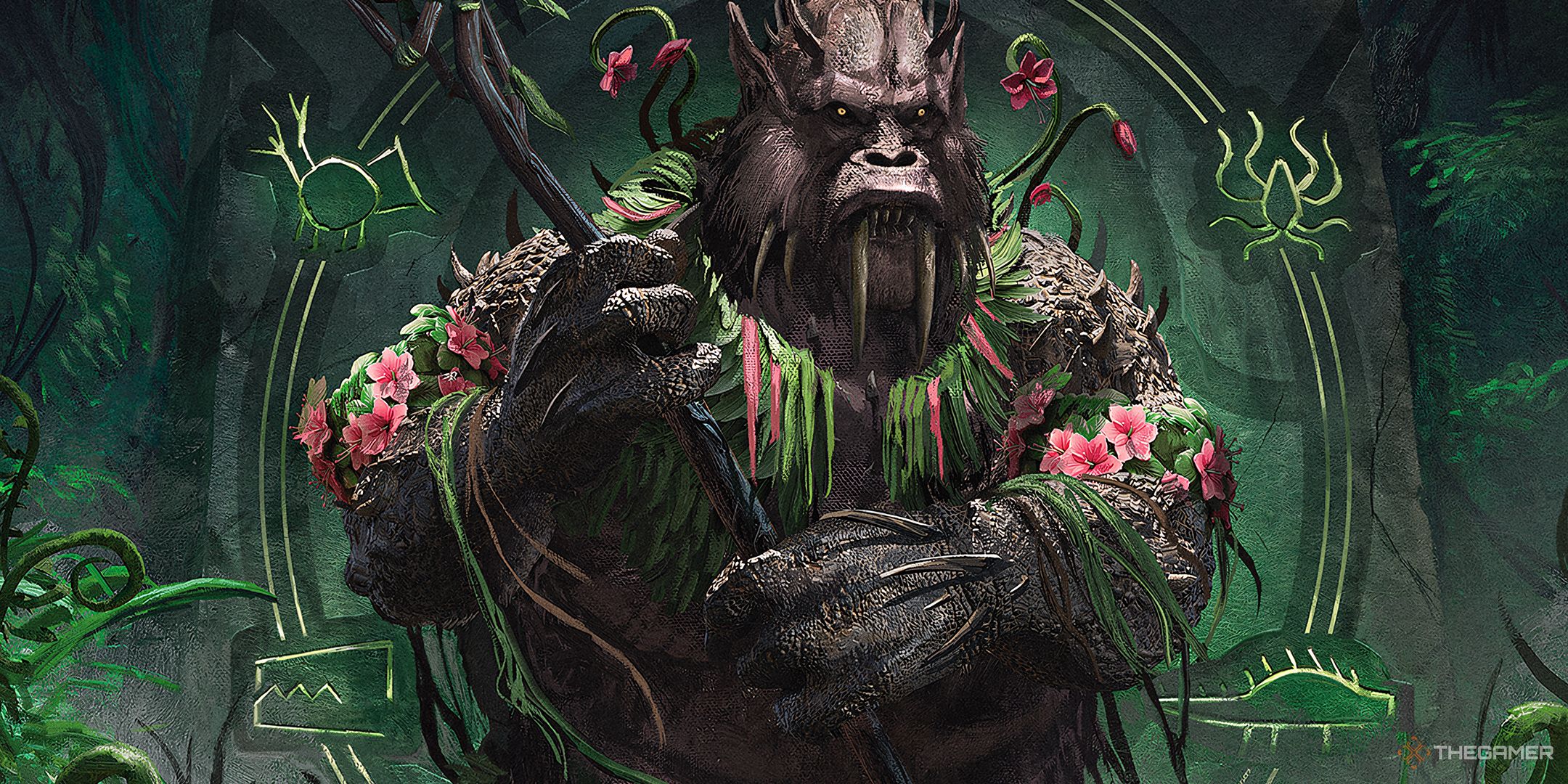 Aetherdrift Gorilla Druid art by Nino Is