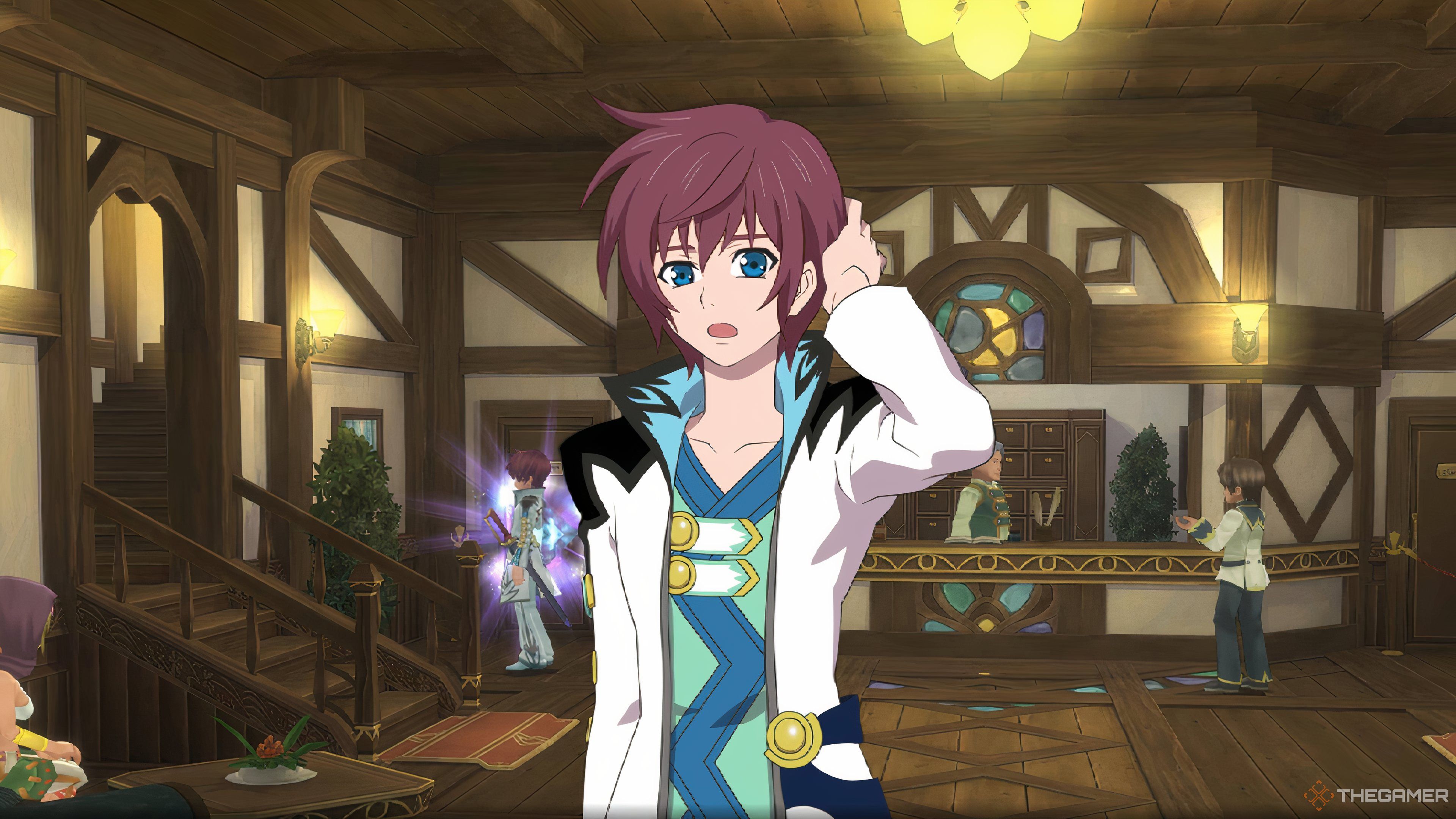 Asbel complaining about stamp cards in Tales of Graces f Remastered