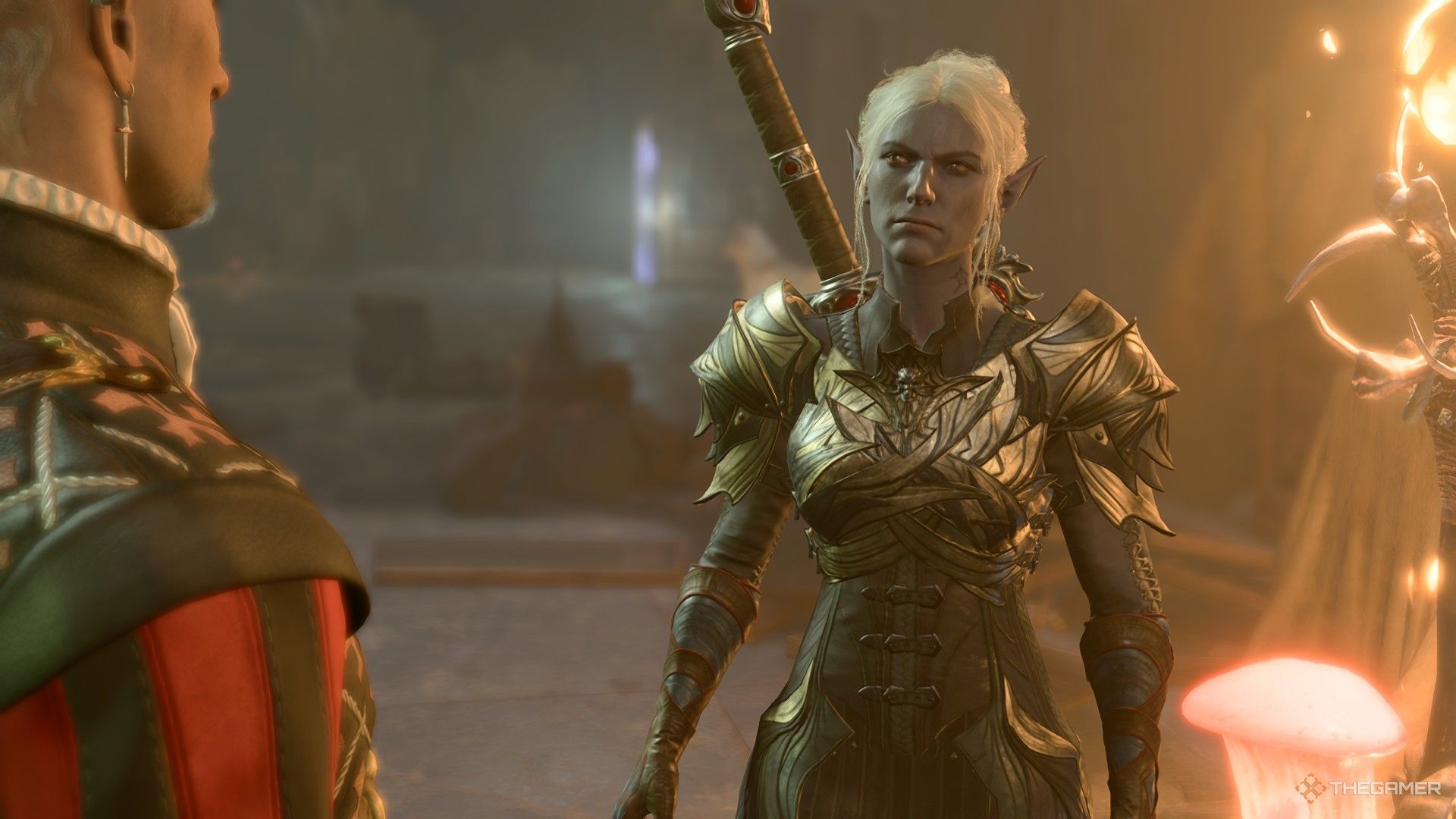 Baldur's Gate 3 image showing the player talking to Minthara.