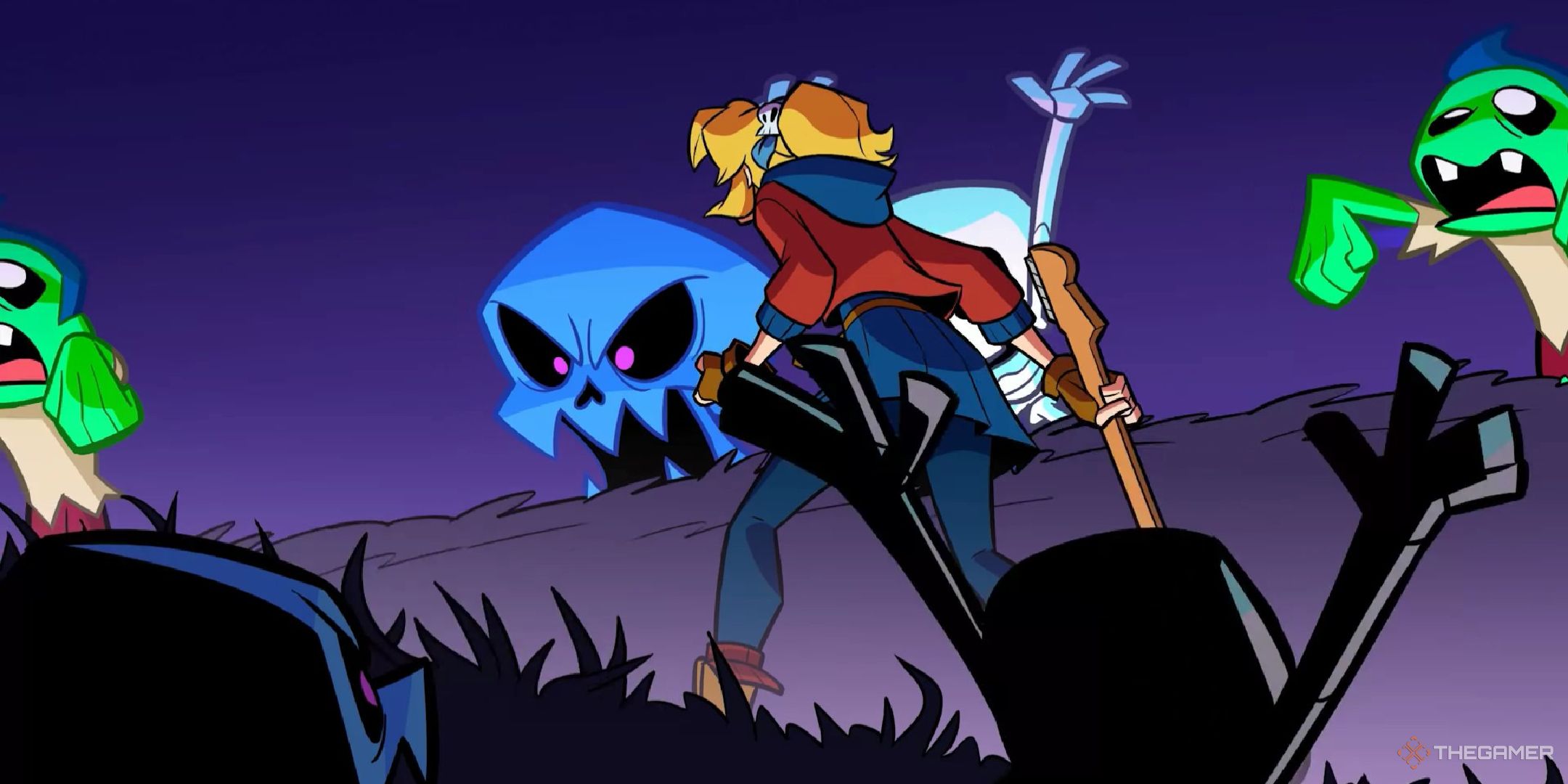 Cadence facing enemies in Rift of the Necrodancer.