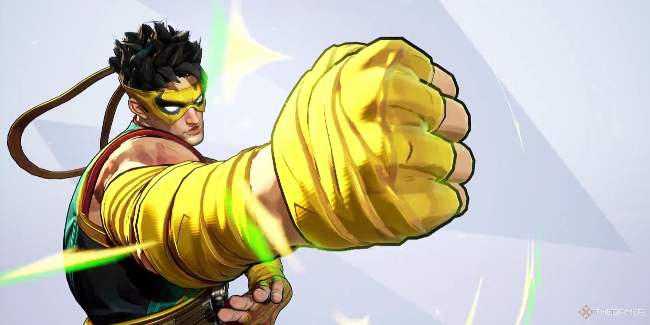 Iron Fist punches towards the camera in Marvel Rivals.