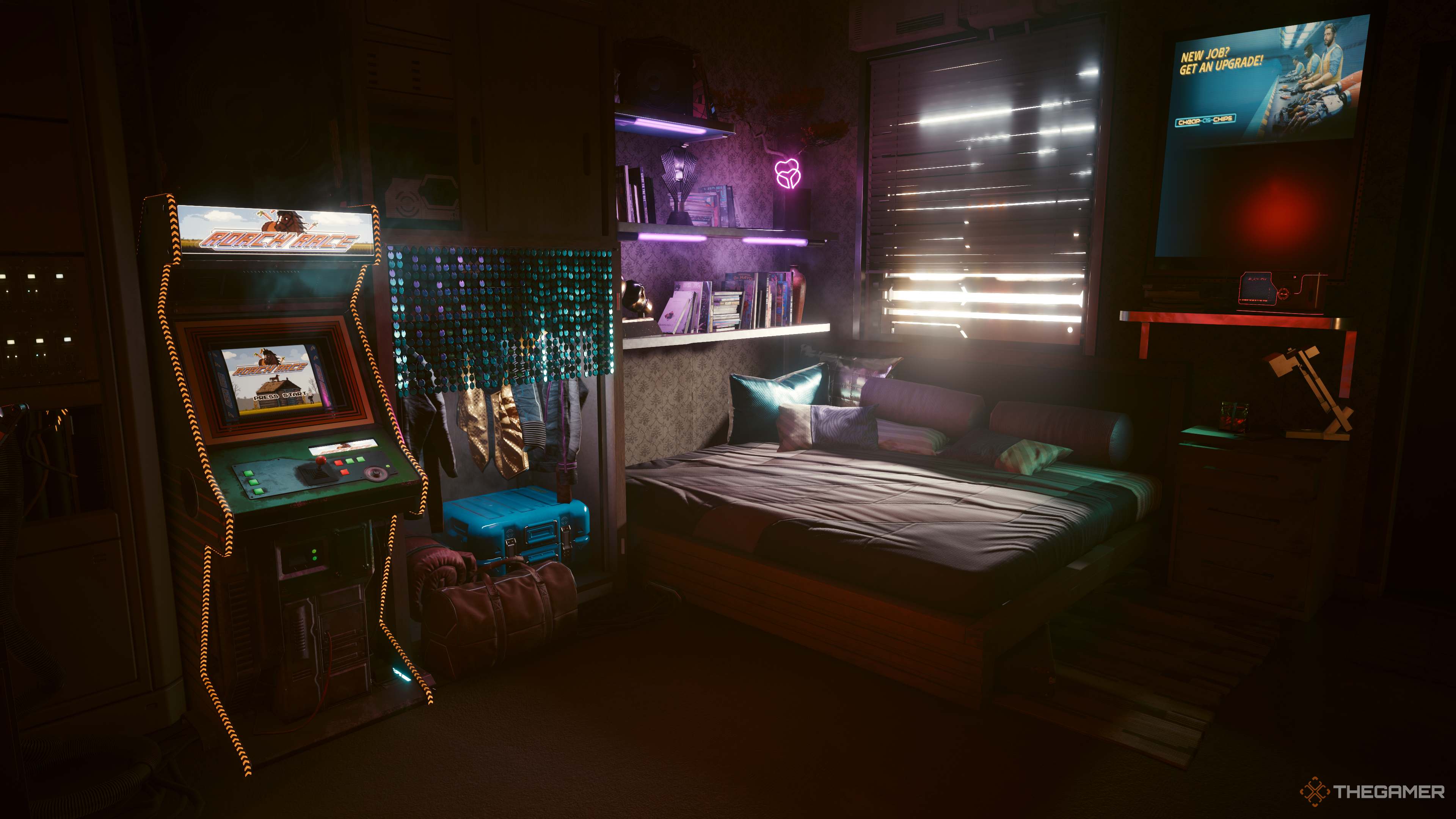 Cyberpunk 2077's North side apartment.