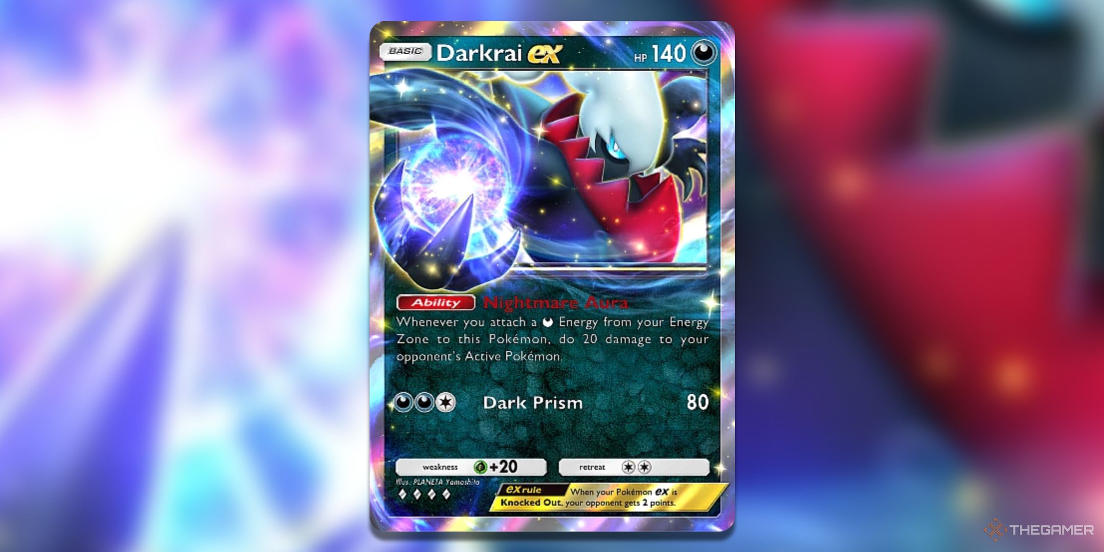 Darkrai EX Pokemon TCG Pocket Pace Time Smackdown Card Art.