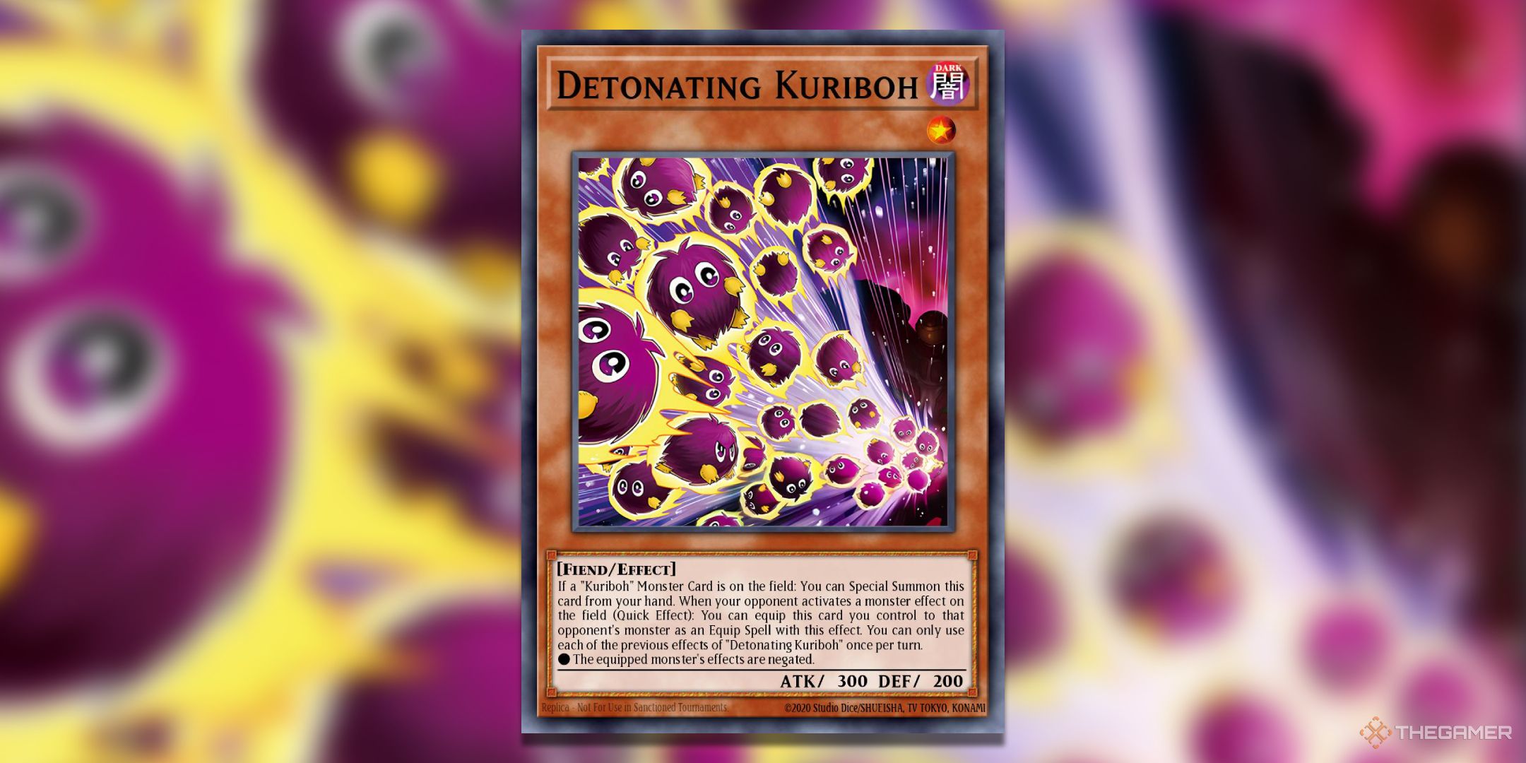 Explosion to Keribo U-G-oh! TCG card art.