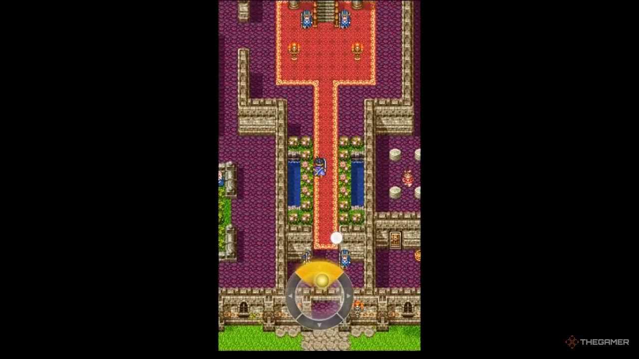 Gameplay screenshot of Dragon Quest 3 on mobile.