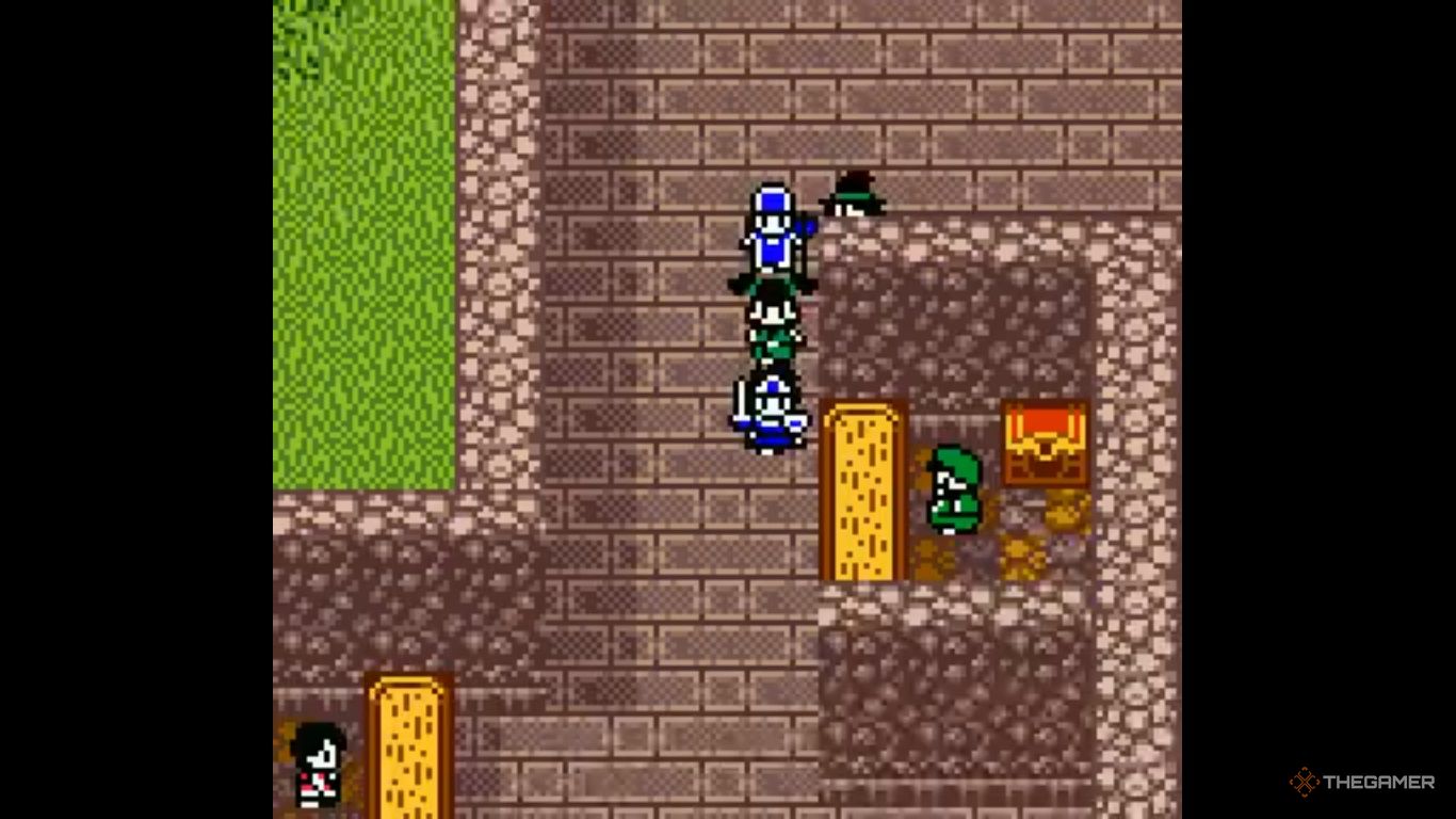 Gameplay of Dragon Quest 3 on the Game Boy Color.