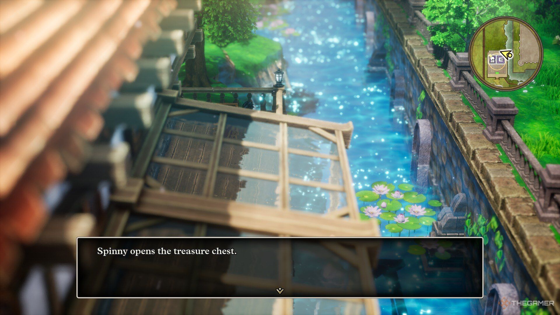 A screenshot of a hidden area near Patty&rsquo;s Party Planning Place in Dragon Quest 3 HD-2D Remake.