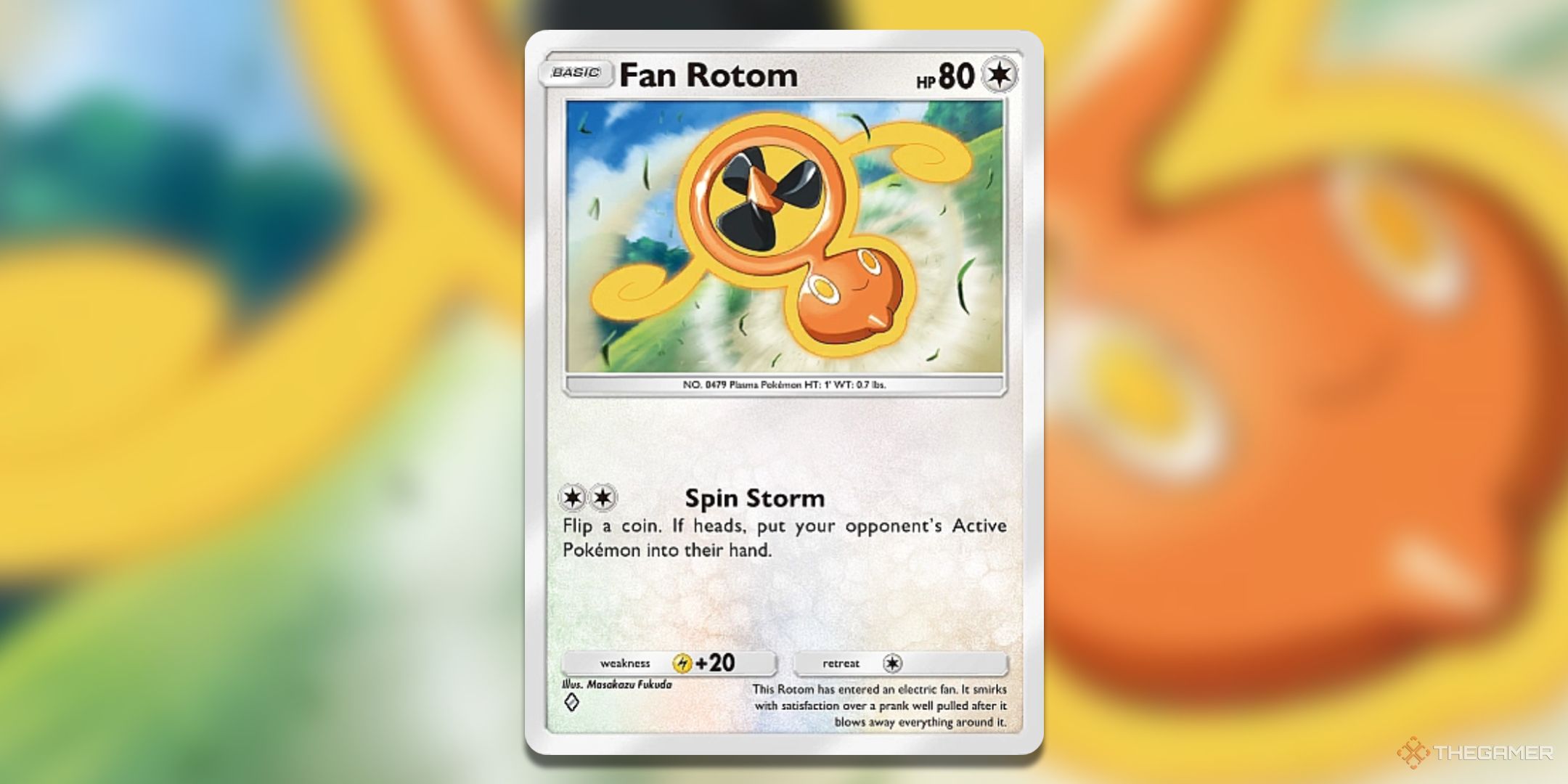 Fan Rotom Pokemon TCG Pocket Space Time Smackdown Card Art.