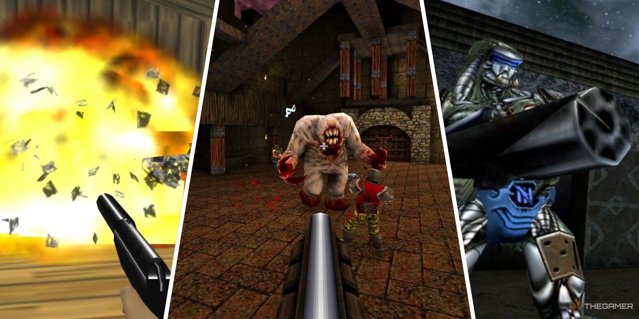 Featured image containing screenshots from GoldenEye 007, Quake, and Unreal Tournament.