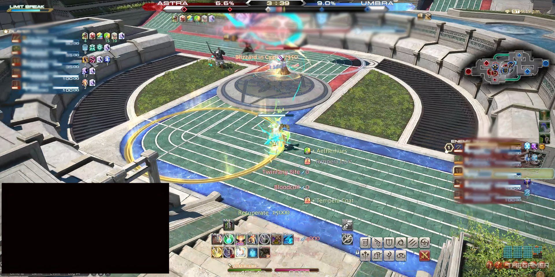 یک تصویرگر با استفاده از Smudge Mid-Battle در Final Fantasy 14.