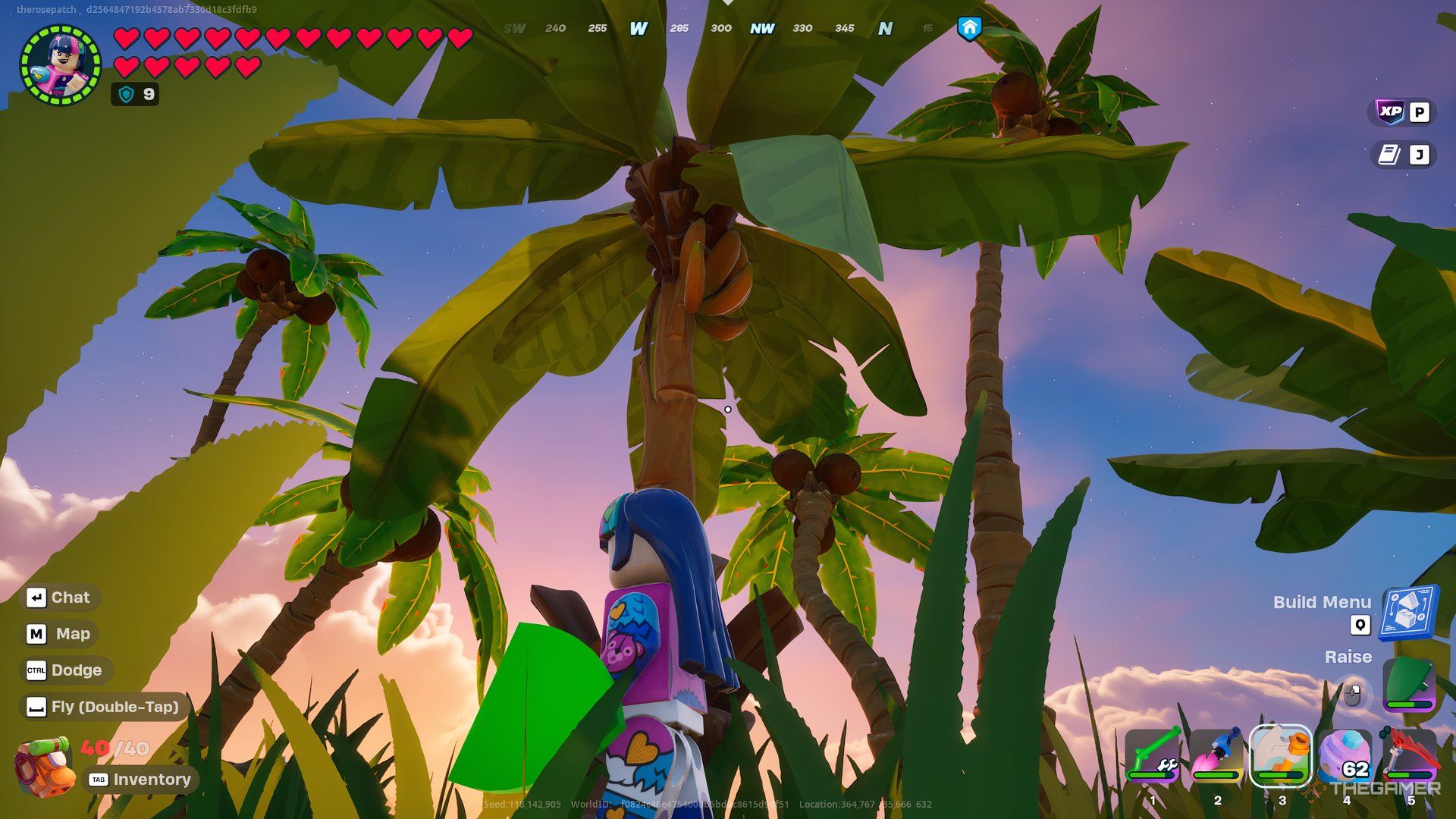 Finding A Banana Tree In Lost Isles In Lego Fortnite Odyssey.