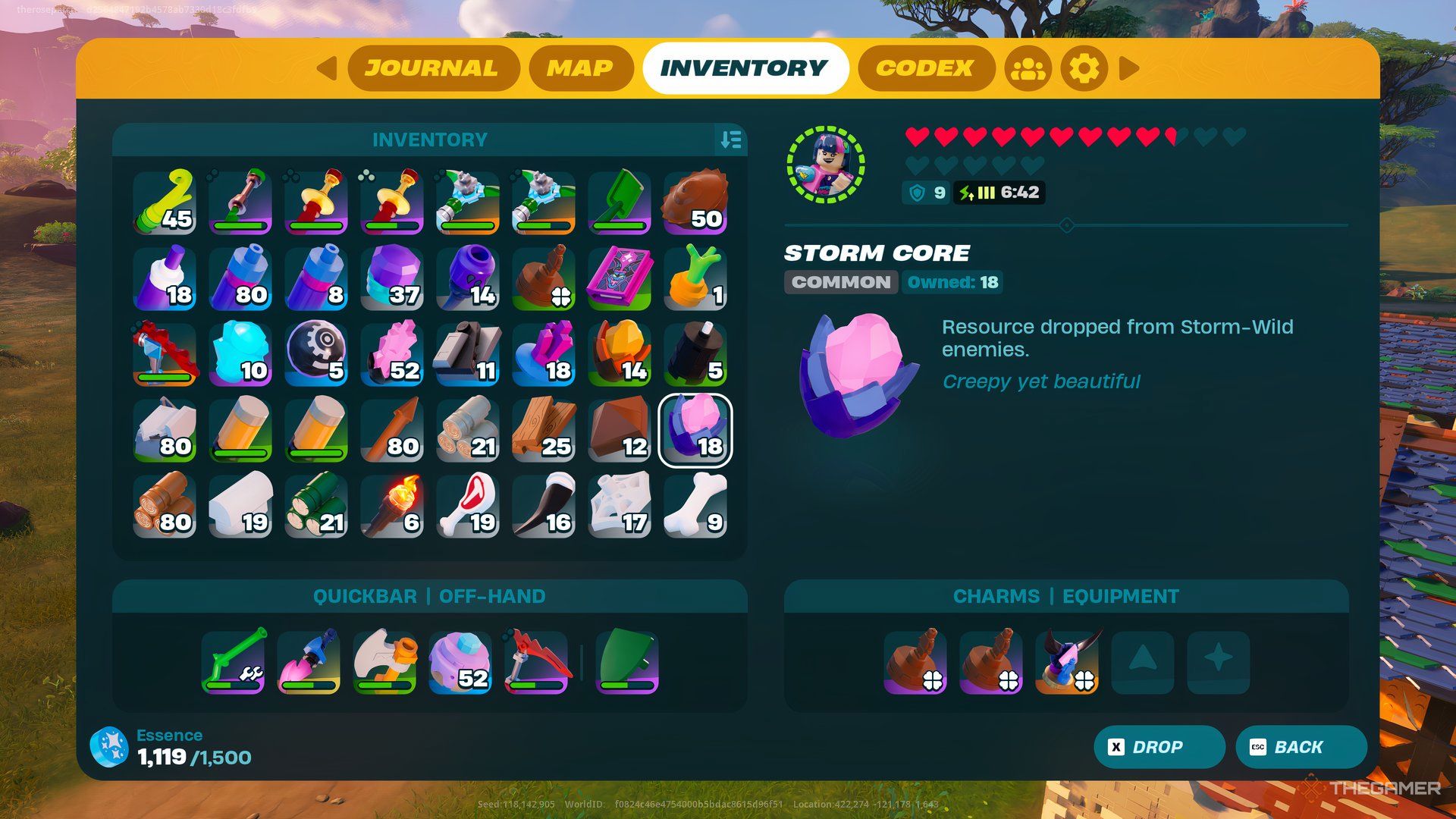 Storm Core In Lego Fortnite Odyssey.