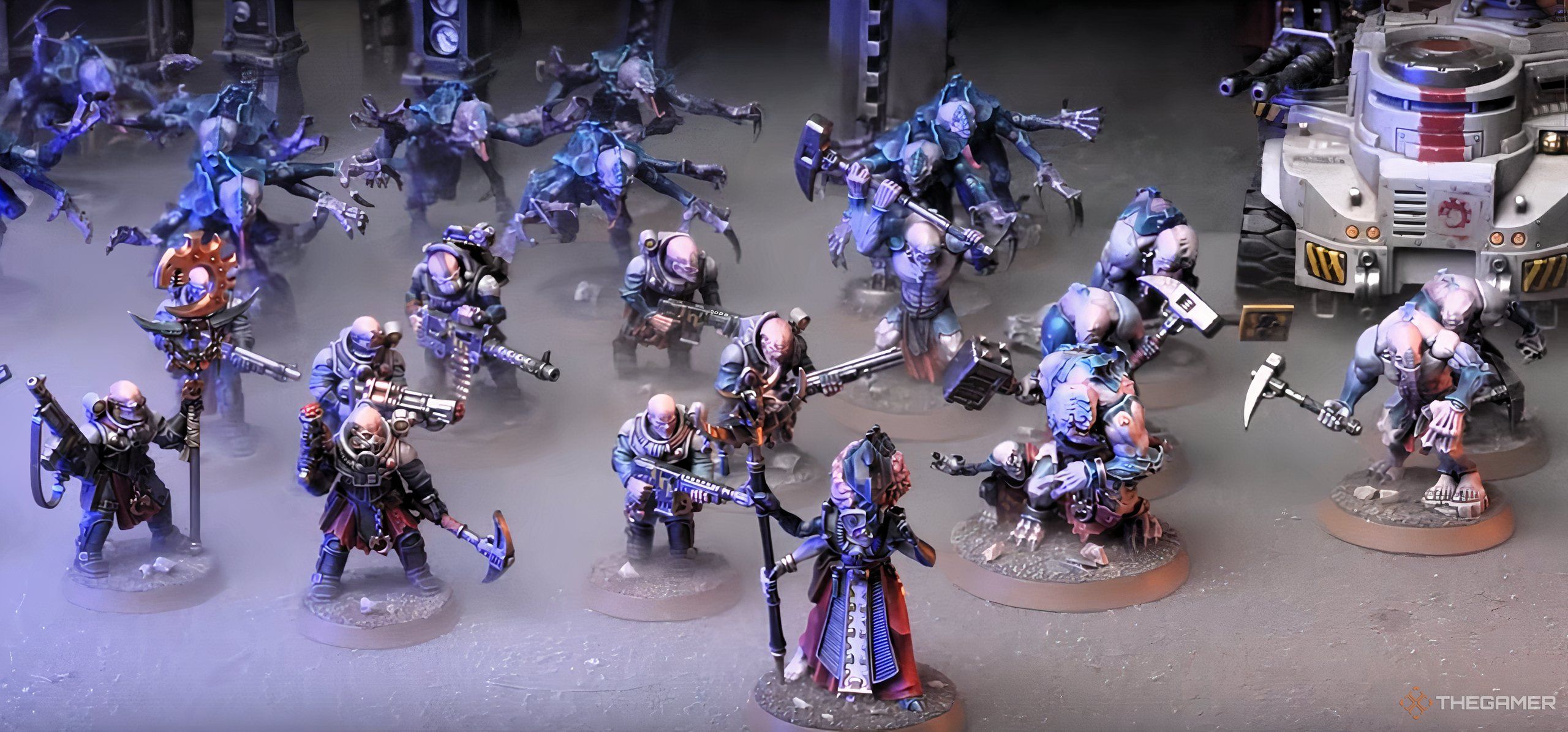 A Warhammer 40,000 tabletop Genestealer Cults army.