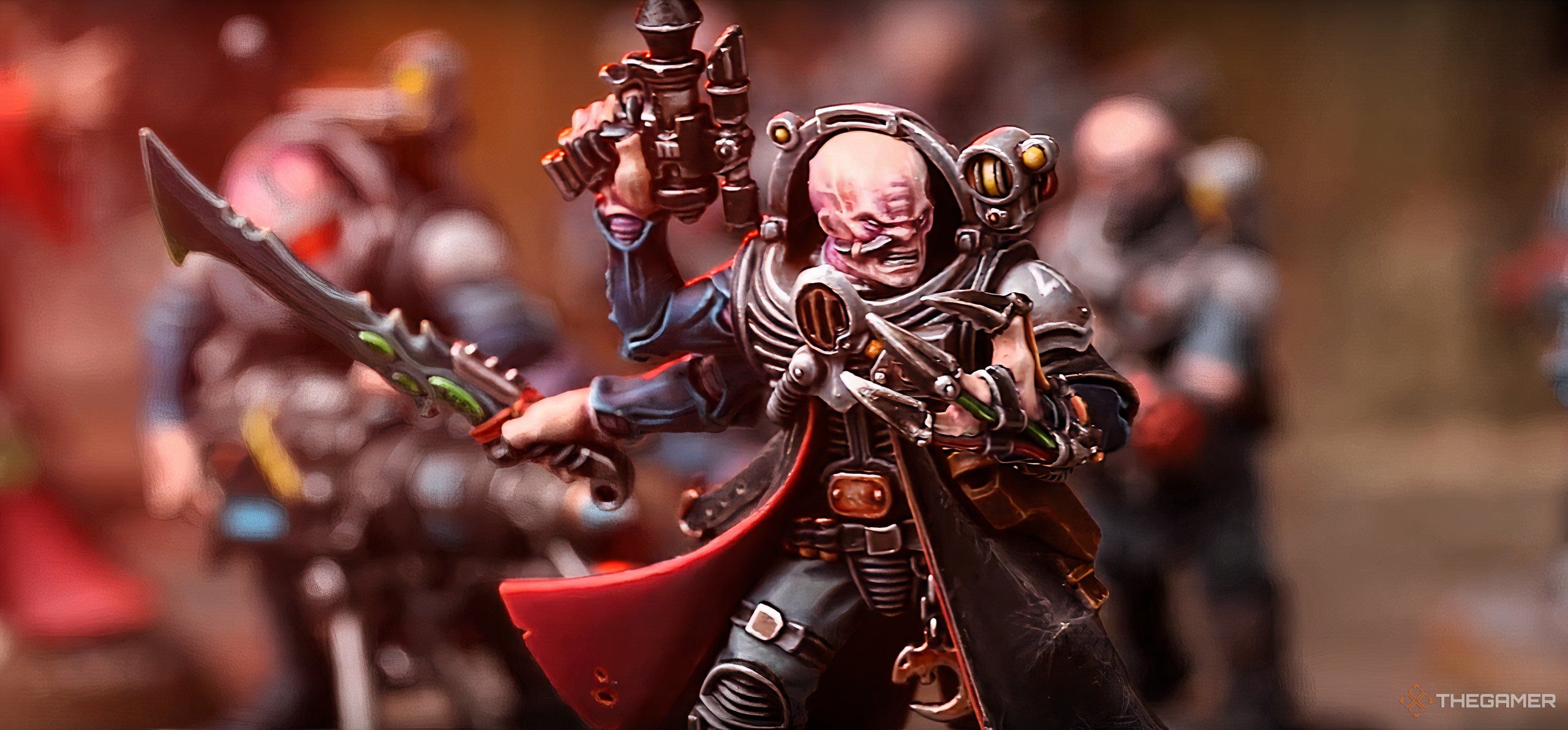 A Genestealer Cults Primus from Warhammer 40,000 tabletop.