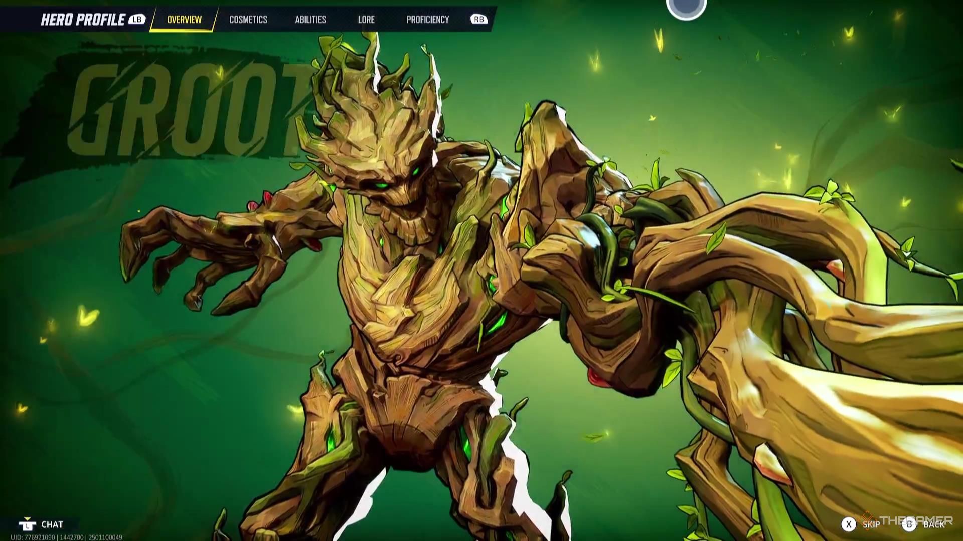 Groot stretches his arm past the camera in Marvel Rivals.