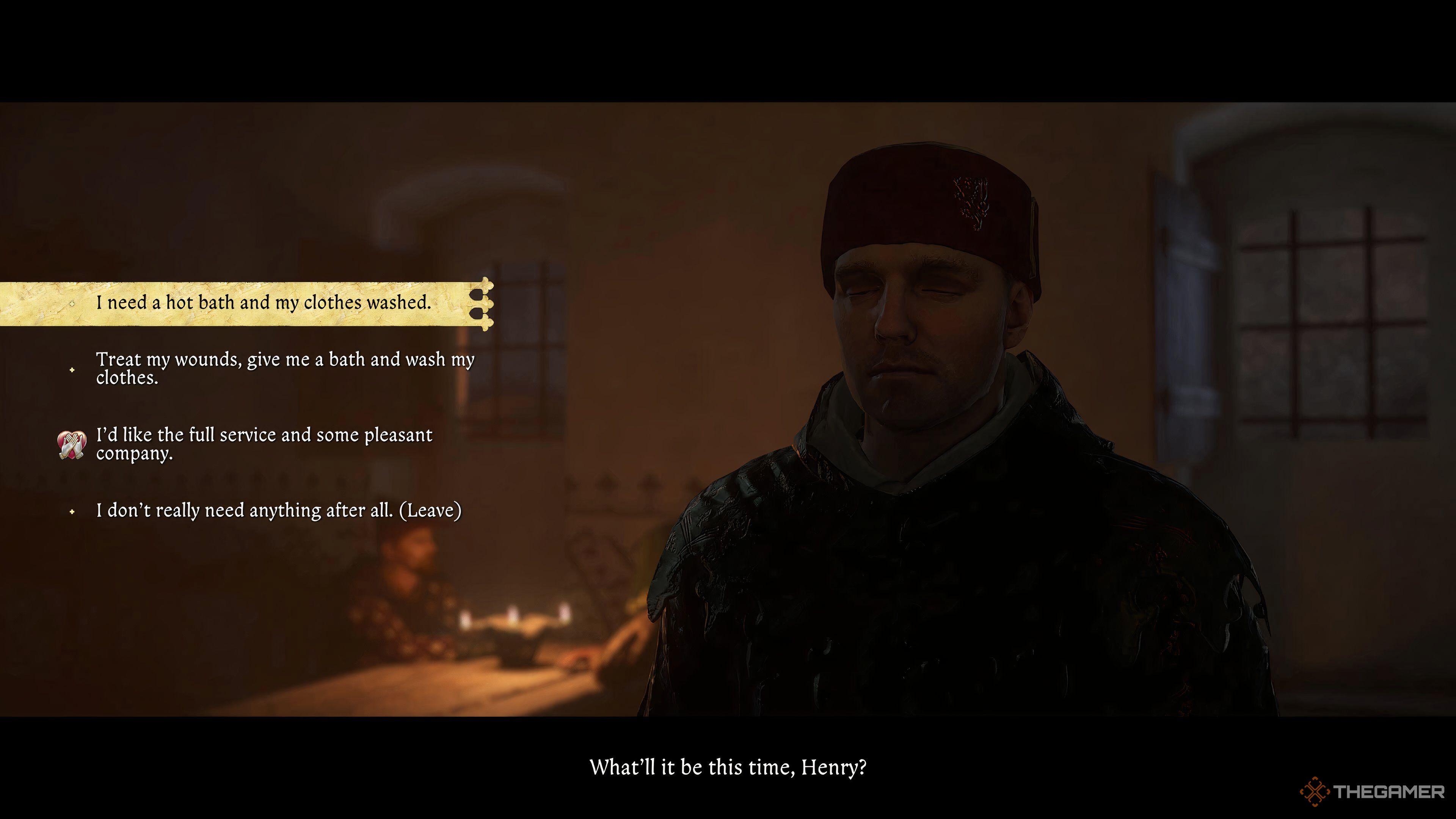 Henry talks about the possibilities in Baths in Kingdom Come: Deliverance 2.