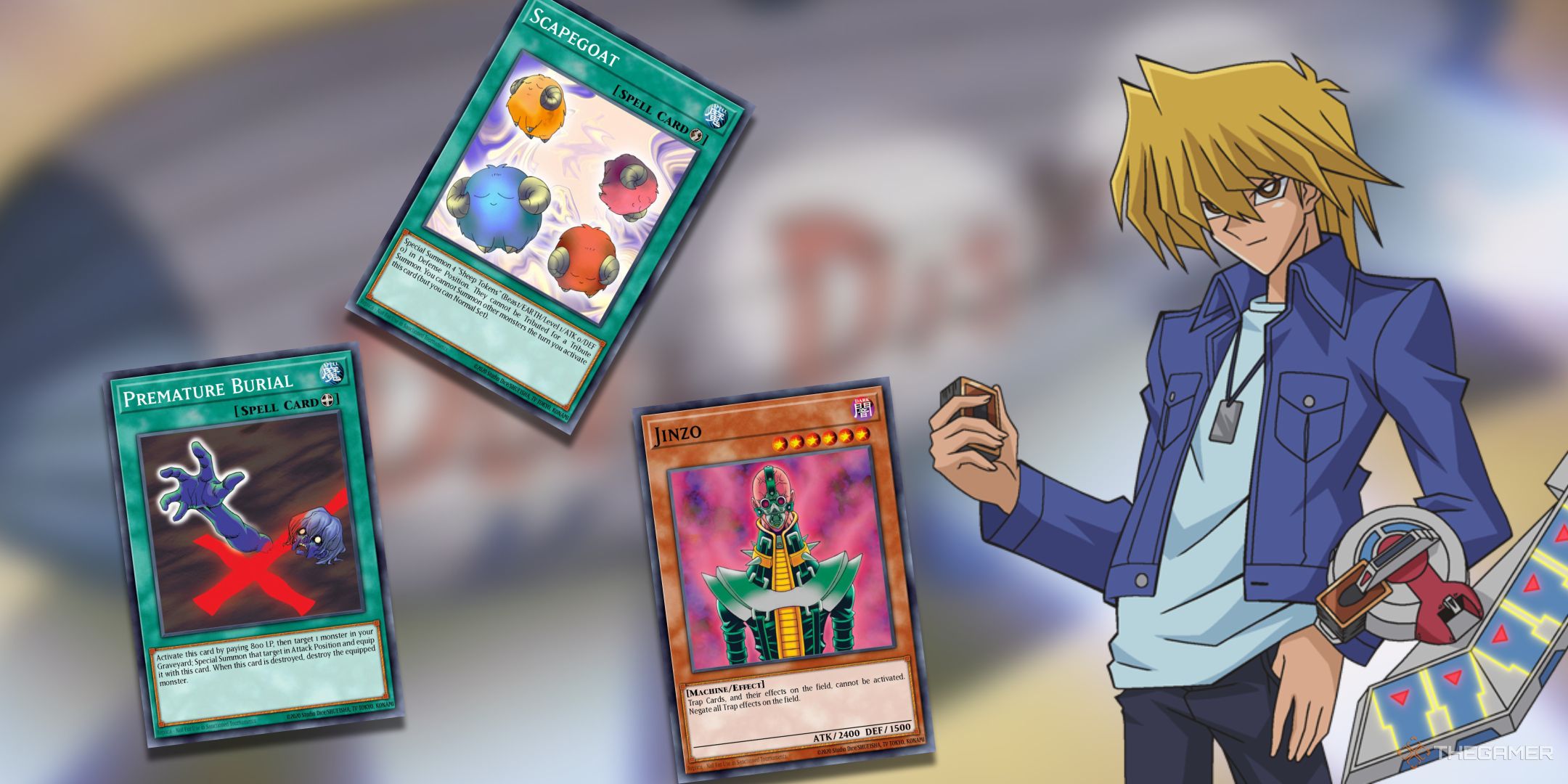 Joey Wheeler and his best cards from the Yu-Gi-Oh! Anime.