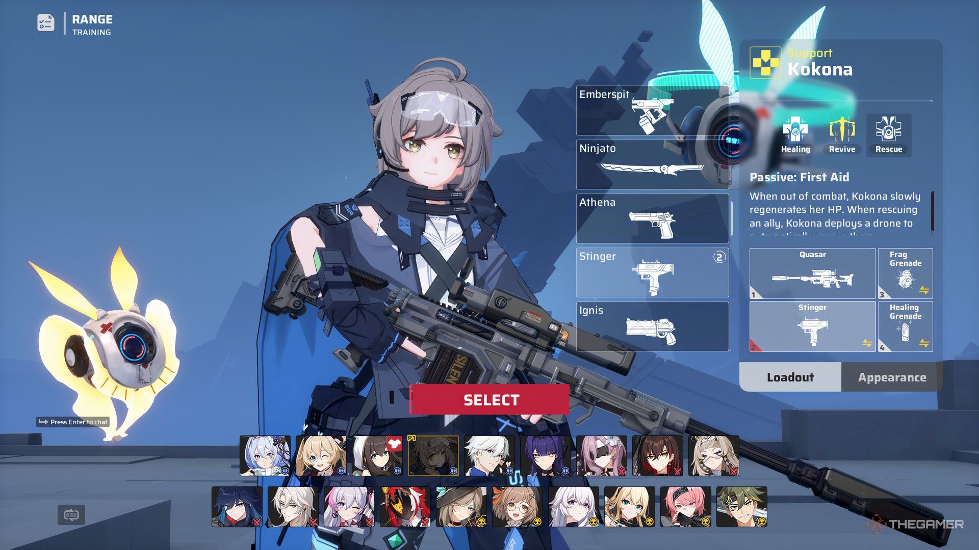 Kokona in Strinova&rsquo;s Agent select menu.