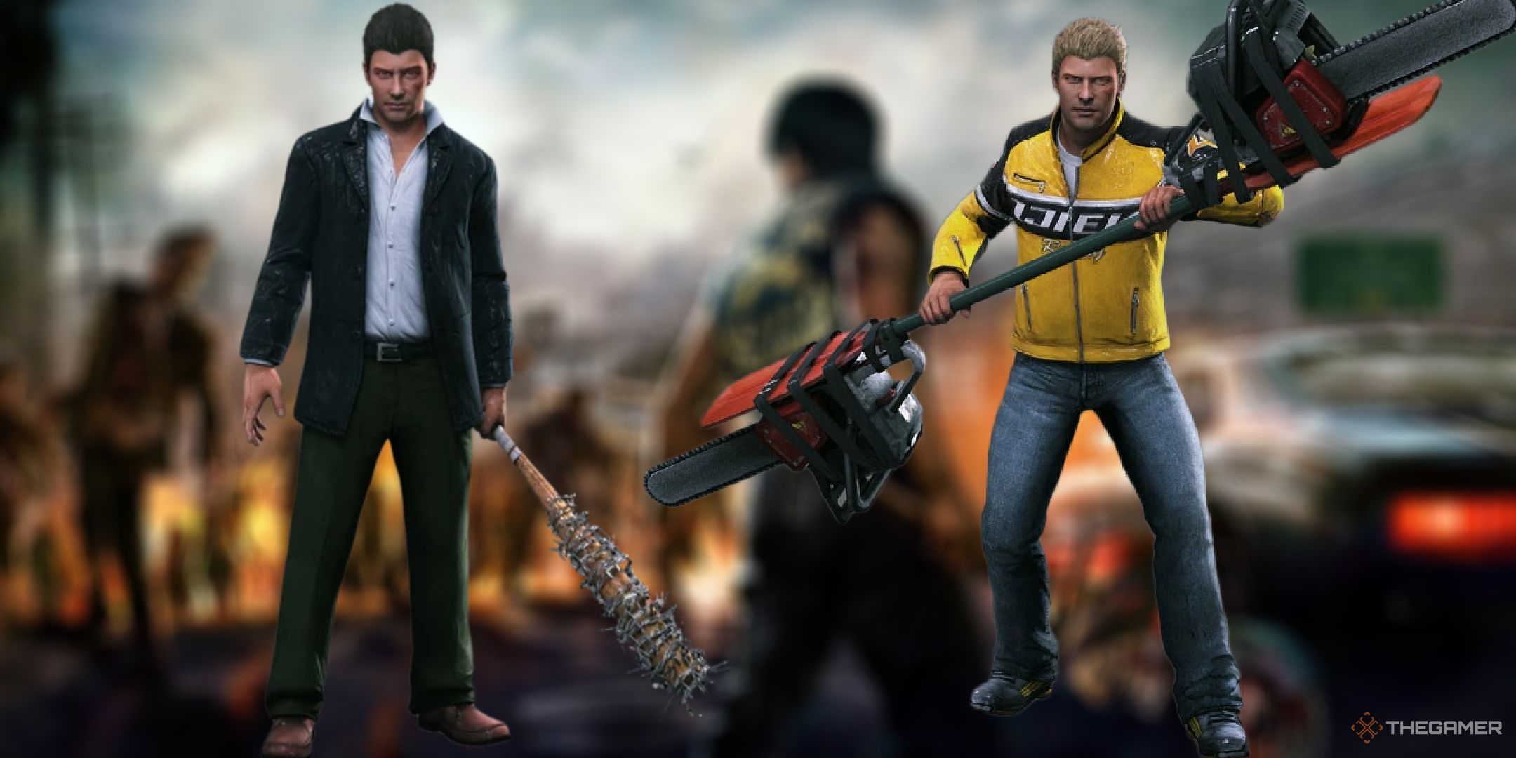 Limited time costumes in Dead Rising 3 such as the Frank West and Chuck Greene Outfit.