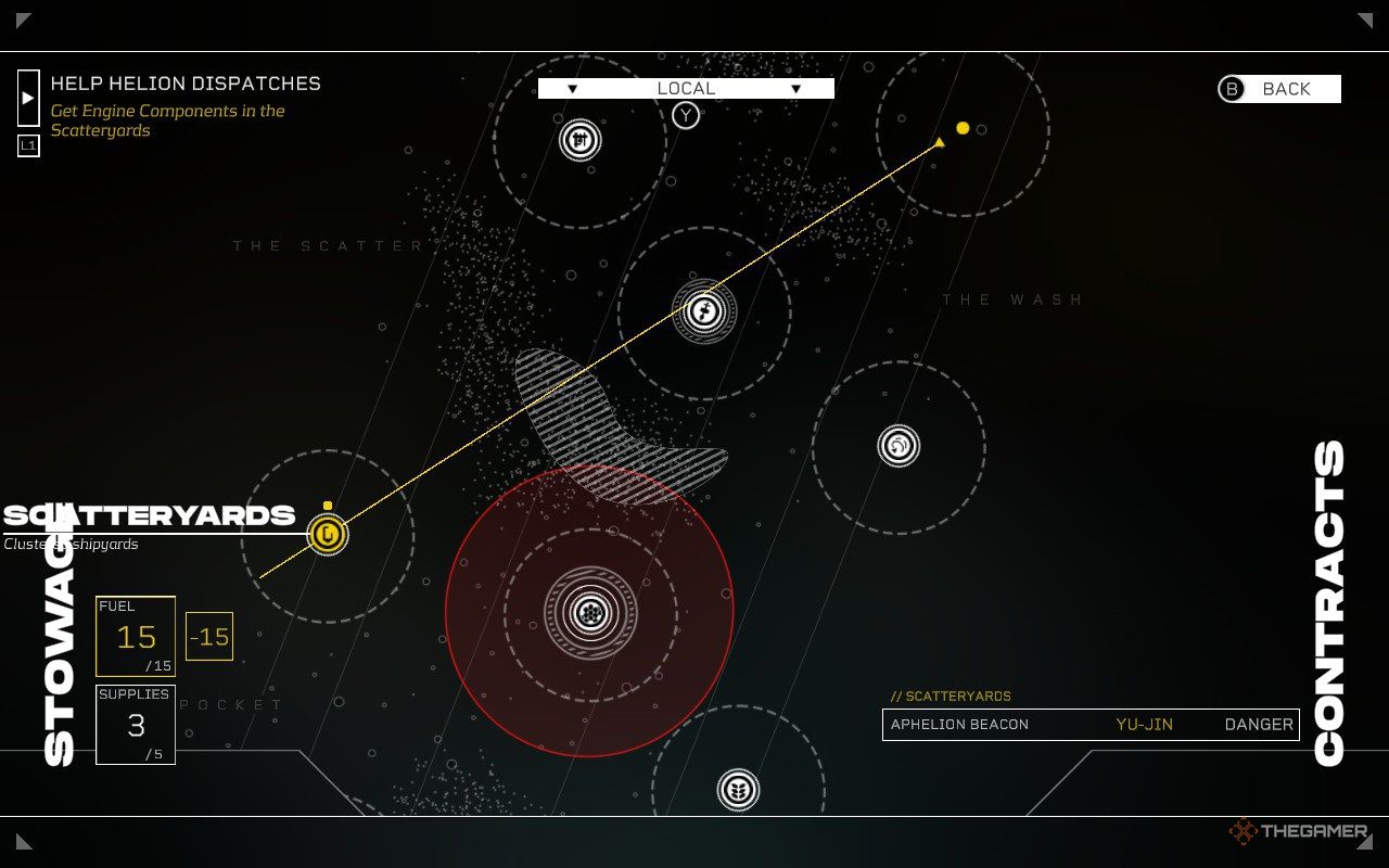 map of the solar system in citizen sleeper 2 starward vector