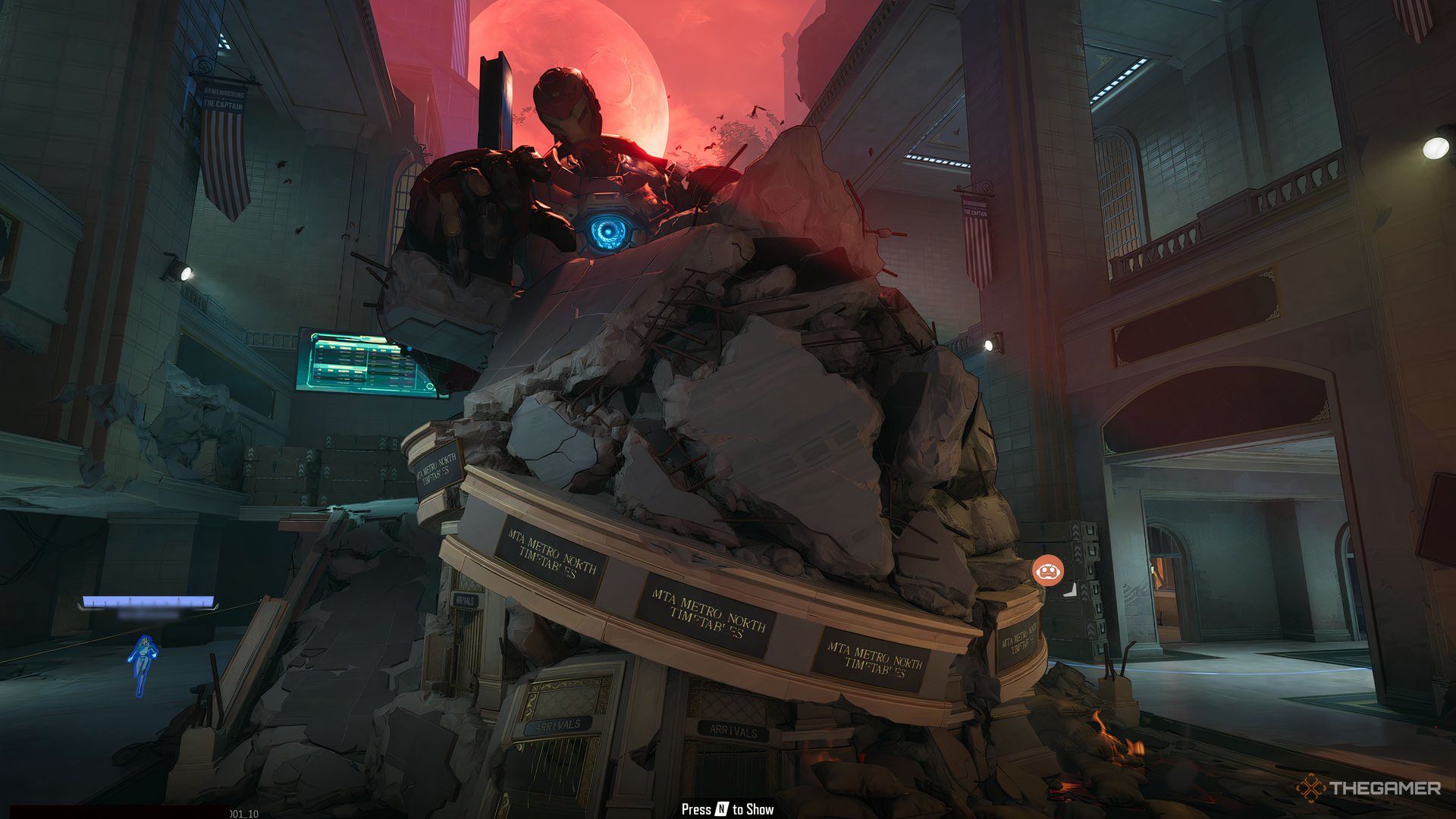 A giant broken Iron Man suit that can trigger Recursive Destruction in Marvel Rivals.