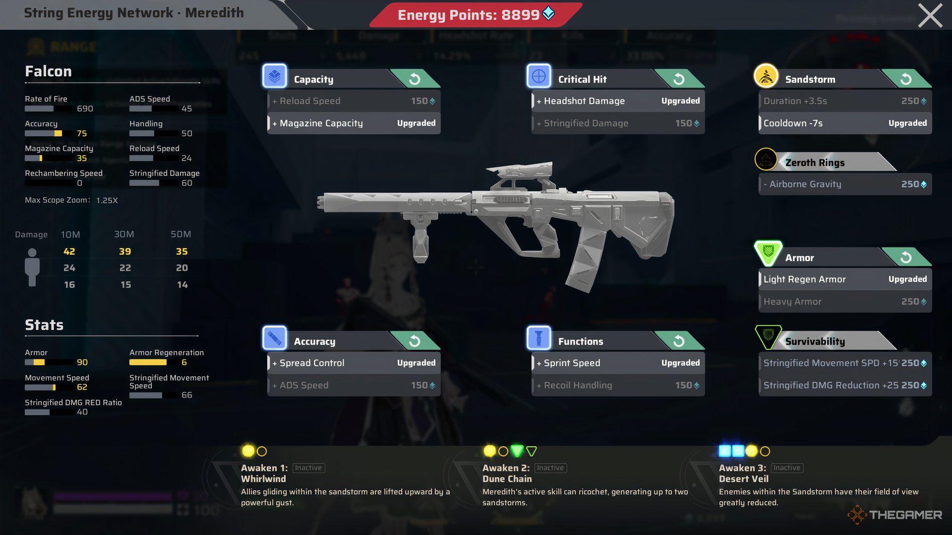 Image showing Falcon AR in Meredith&rsquo;s loadout in Strinova.