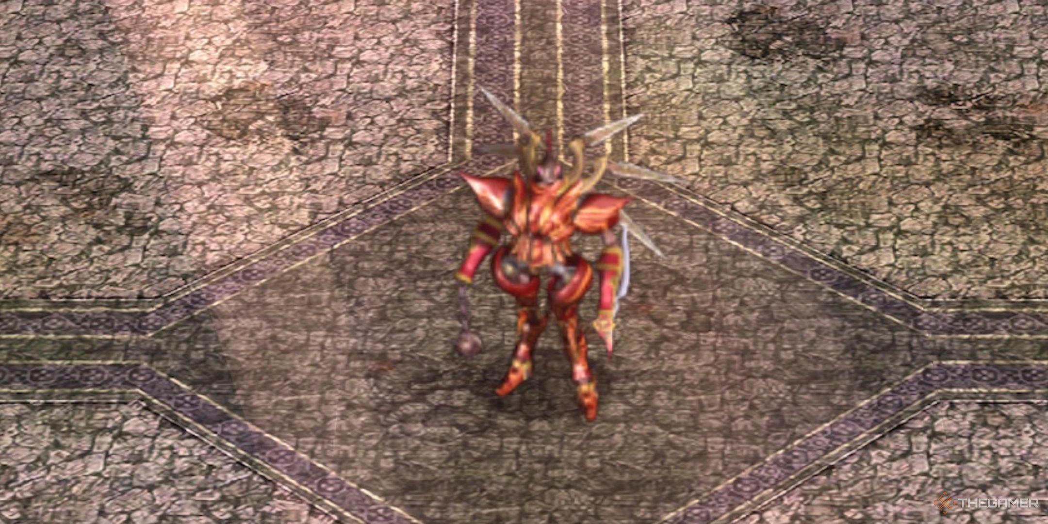 Death Faleon standing in the middle of a room in ys memoire the oath invfelghana.