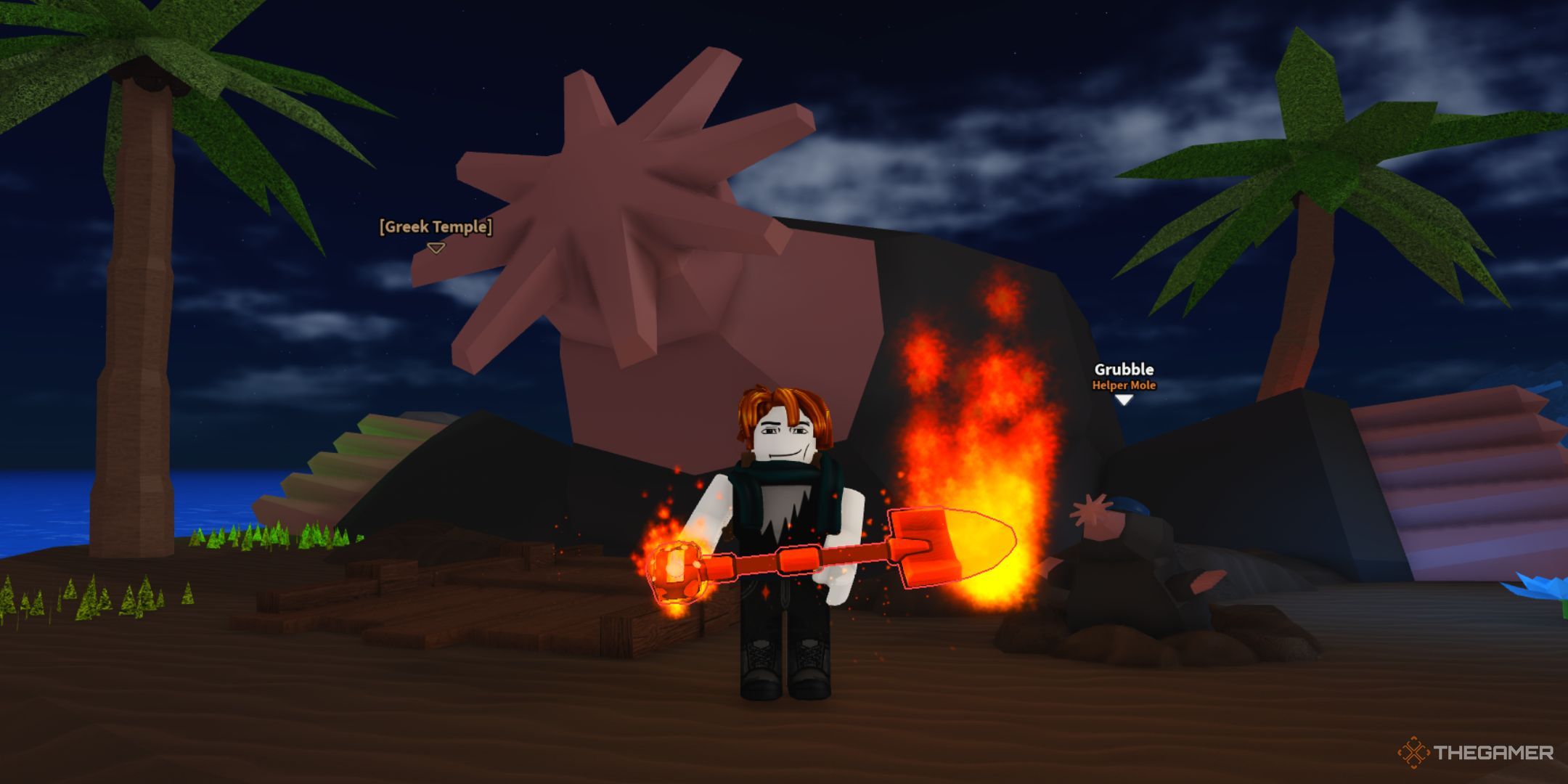 چگونه بیل باستانی را در Roblox بدست آوریم: آن را حفر کنید 1 شخصیت بازیکن در کنار Mother Mole در جزیره مول در آن باقی می ماند.