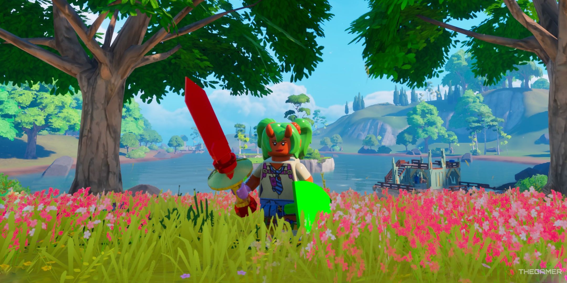 Nemia in Lego Fortnite Odyssey.