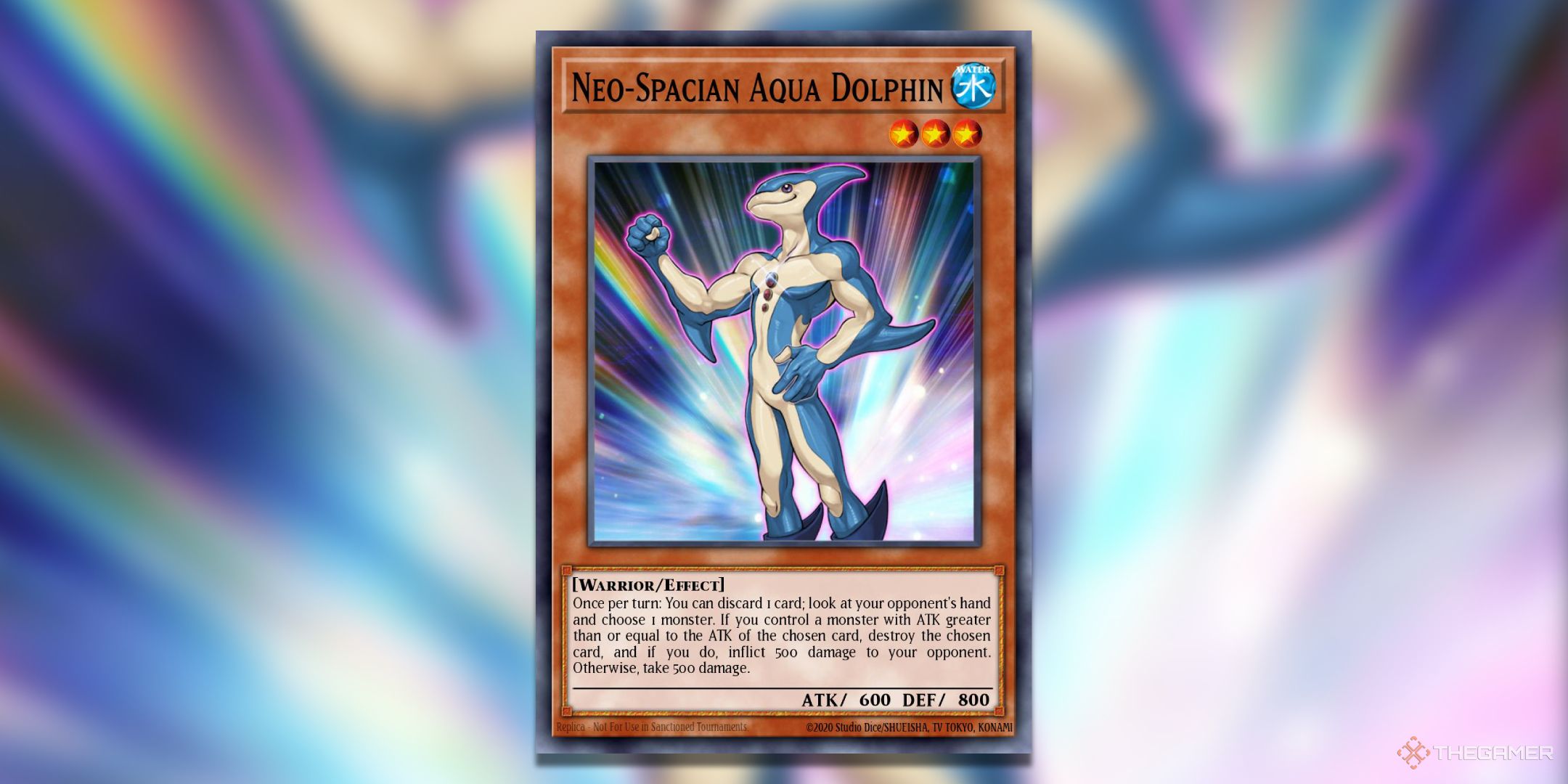 Neo Spacian Aqua Dolphin Yu-Gi-Oh! هنر کارت TCG.