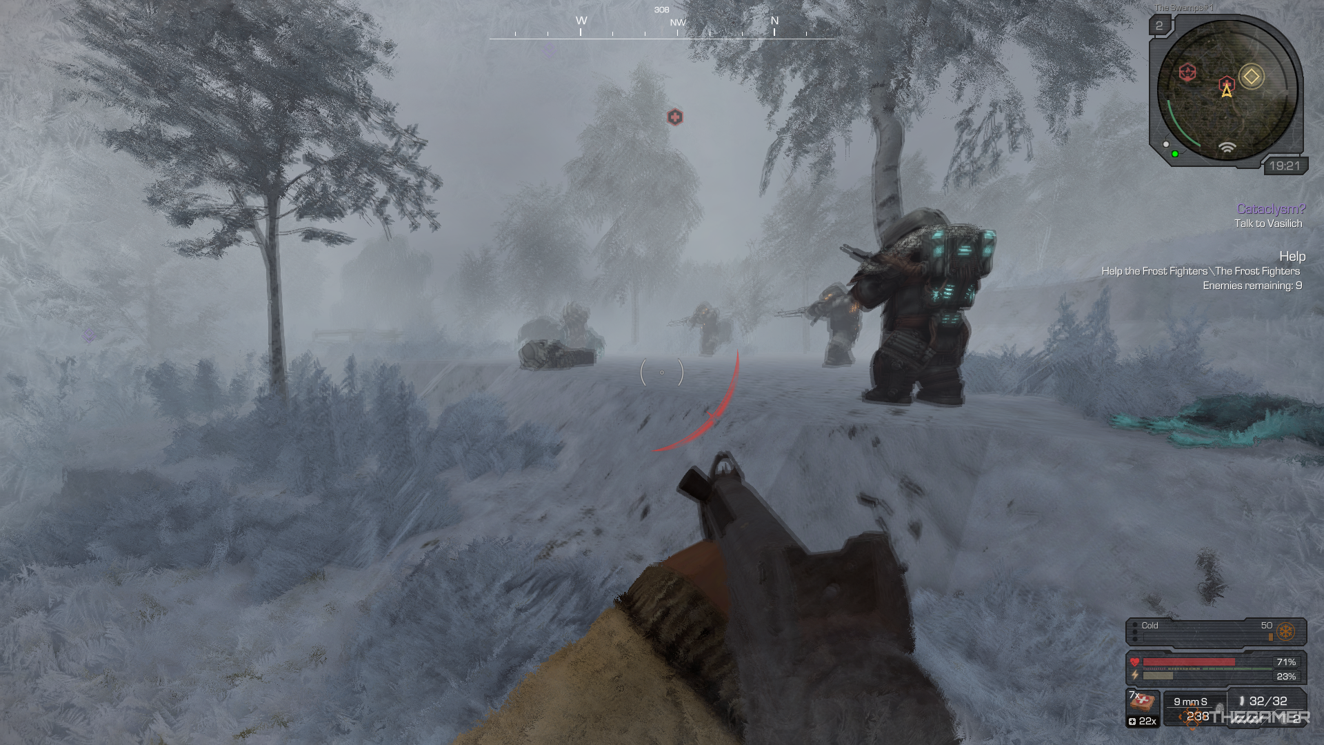 Other characters shooting in Stalcraft: X.