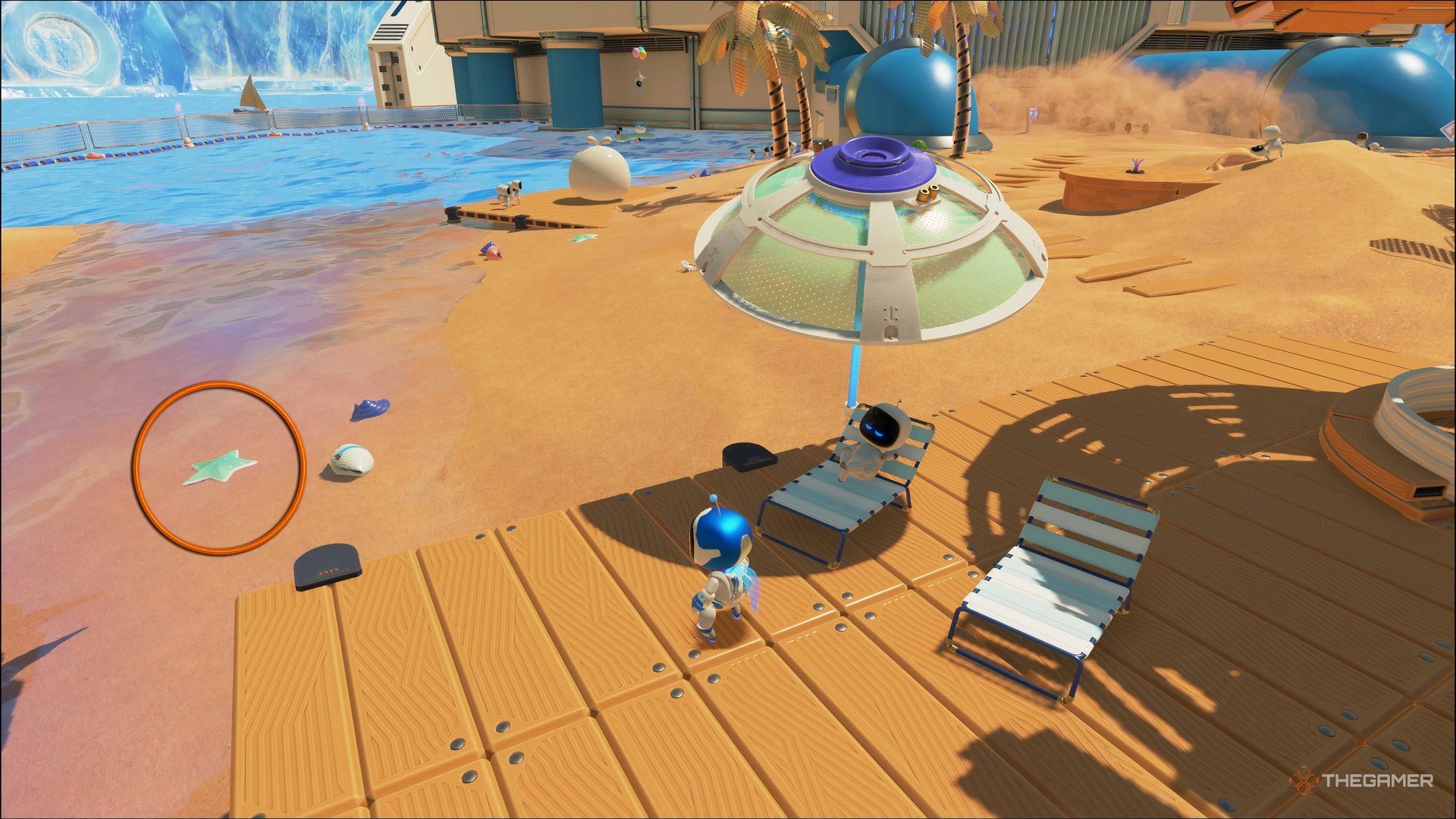The second starfish in Astro&rsquo;s Playroom.