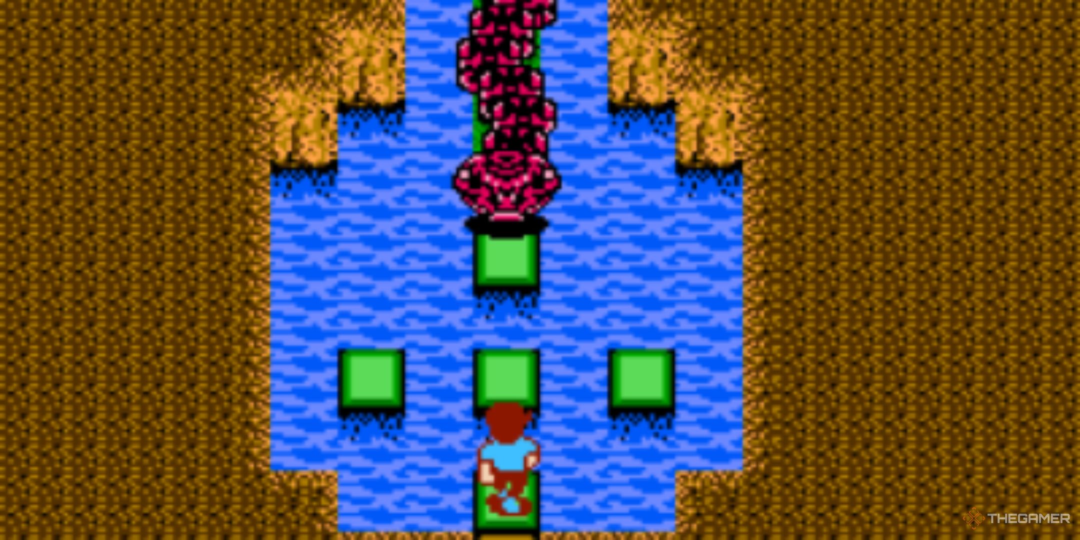 mike faces the c-serpent in startropics.