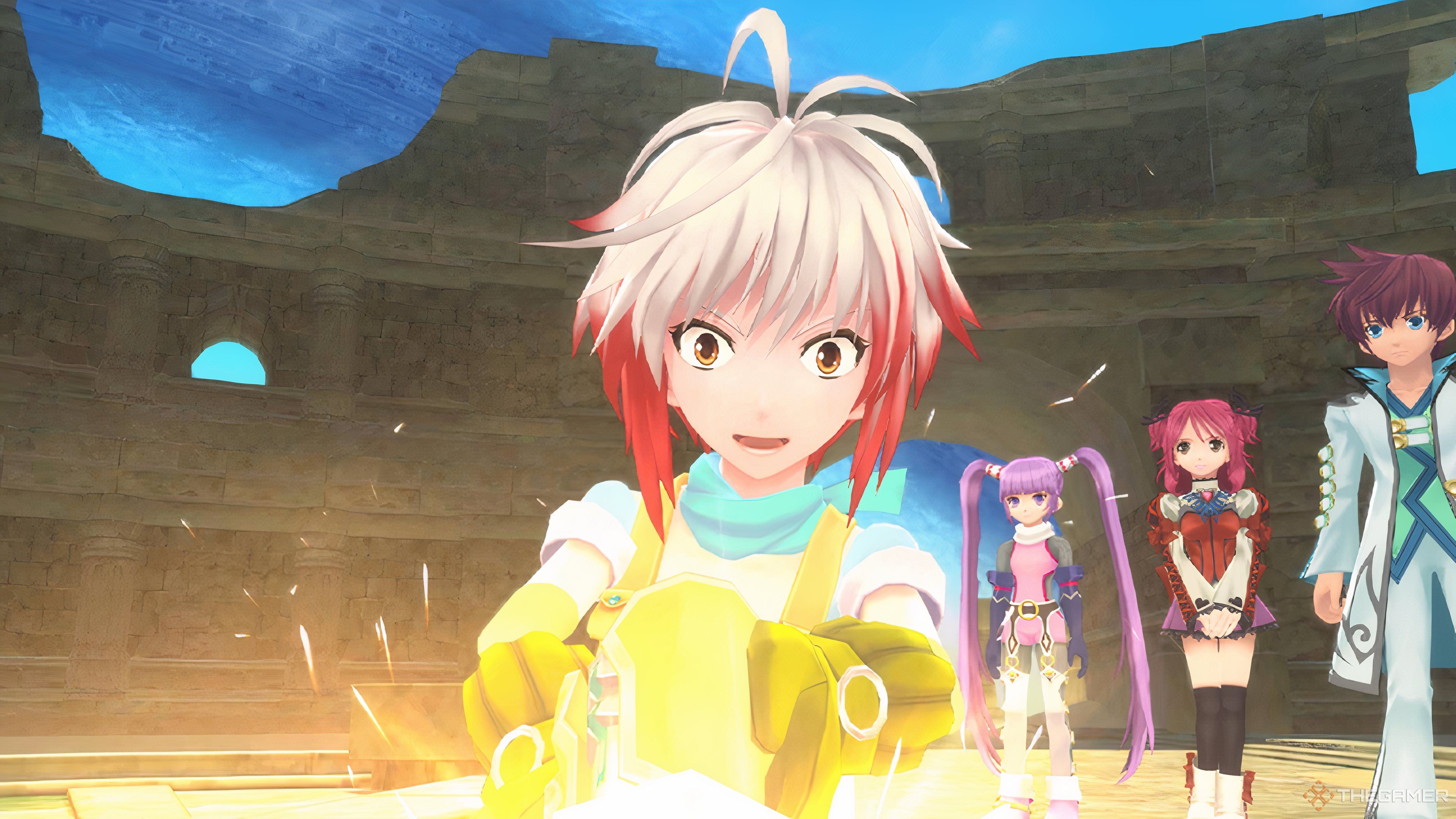 Tales of Graces f Remastered image of Pascal drilling