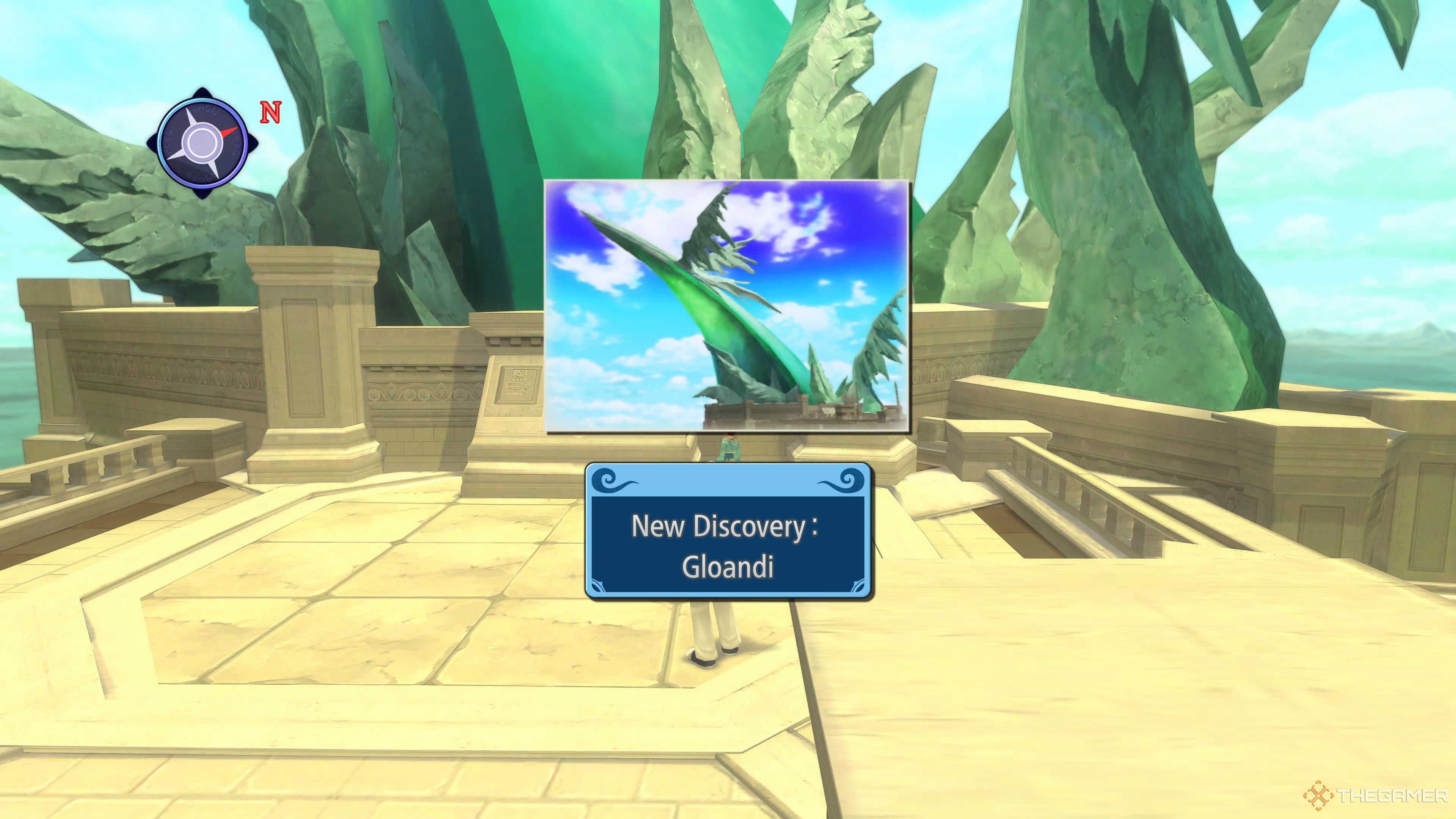 The Gloani cryas shard discovery in Tales of Graces f Remastered
