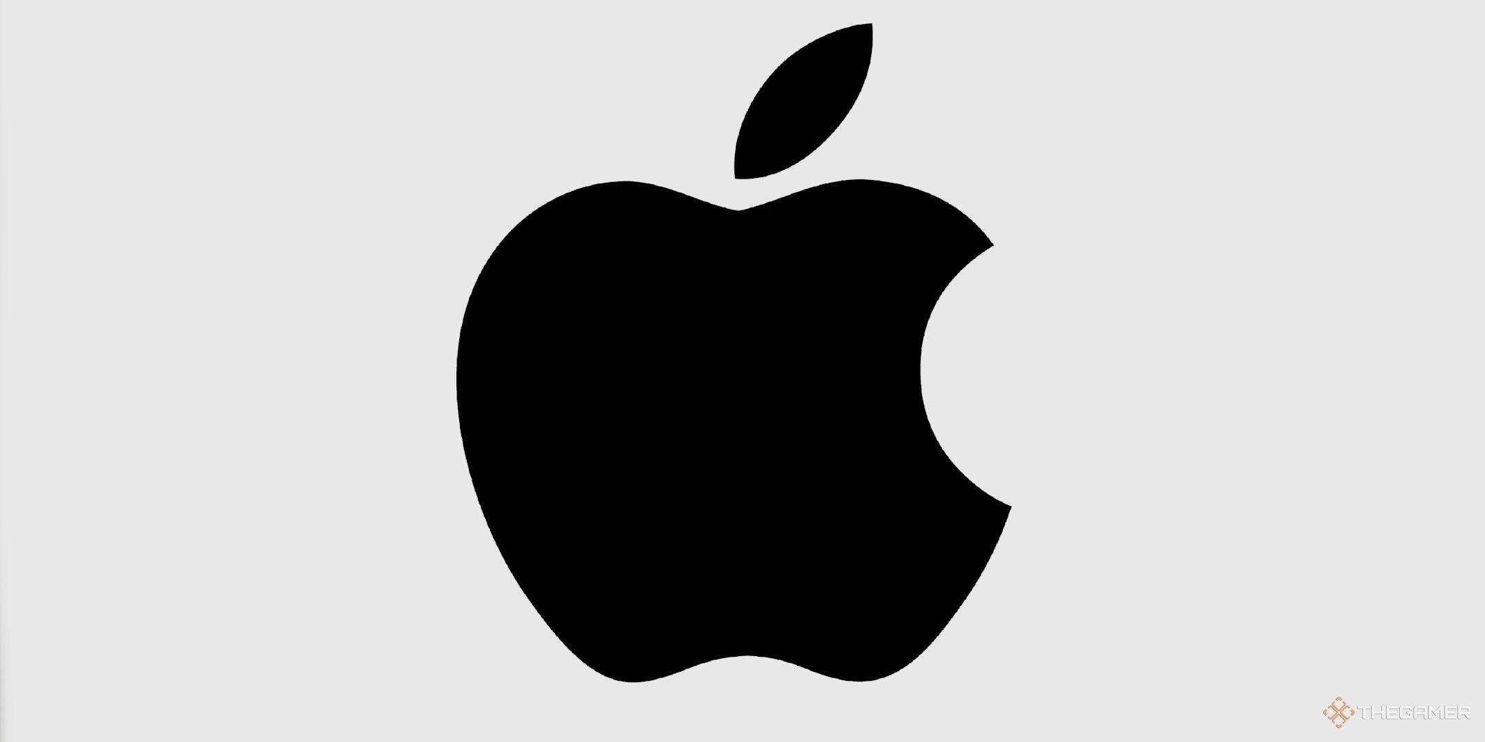 The Apple Logo in a white void.