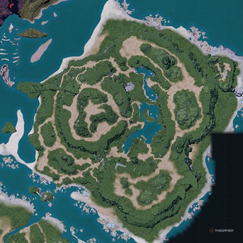 The Eastern Wild Island&rsquo;s location is displayed on the map in Palworld