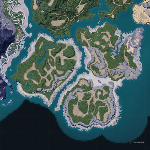 The Sea Breeze Archipelago&rsquo;s location is displayed on the map in Palworld
