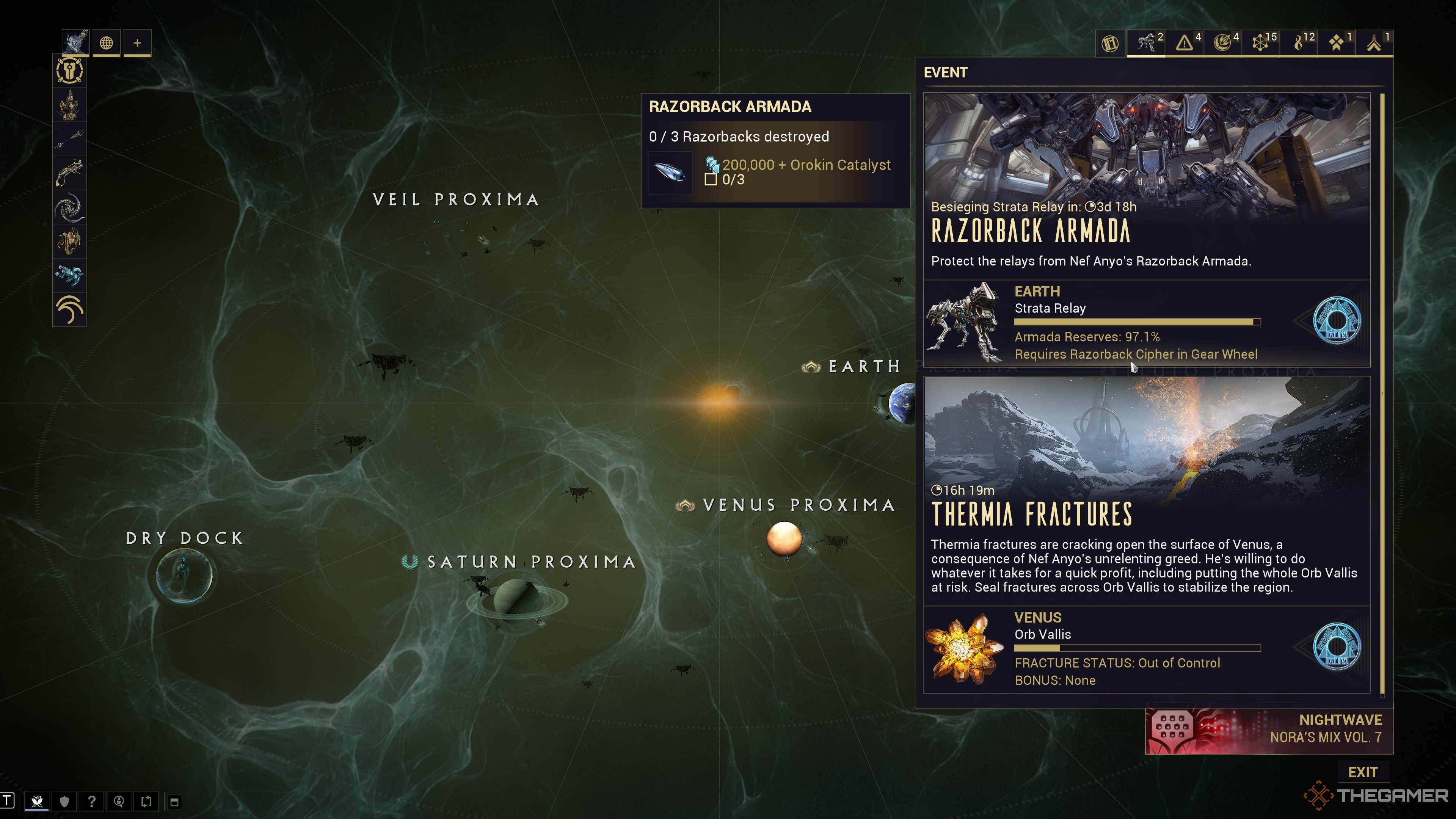 Warframe Razorback Armada Event Tab