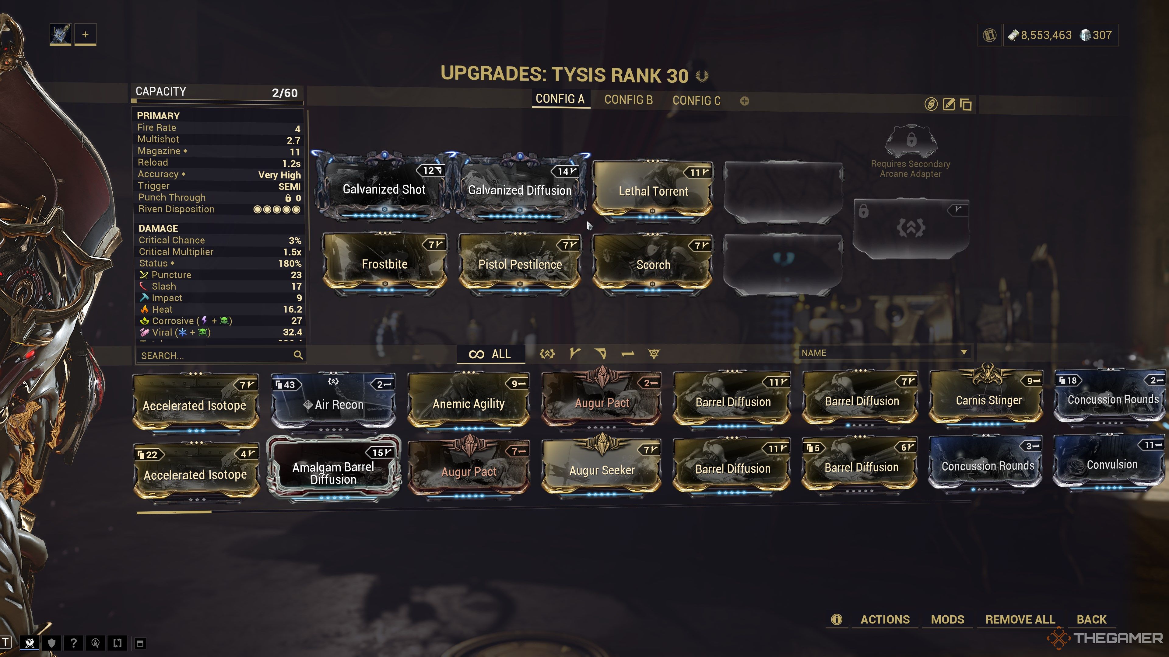 Warframe Tysis Status Primer Build