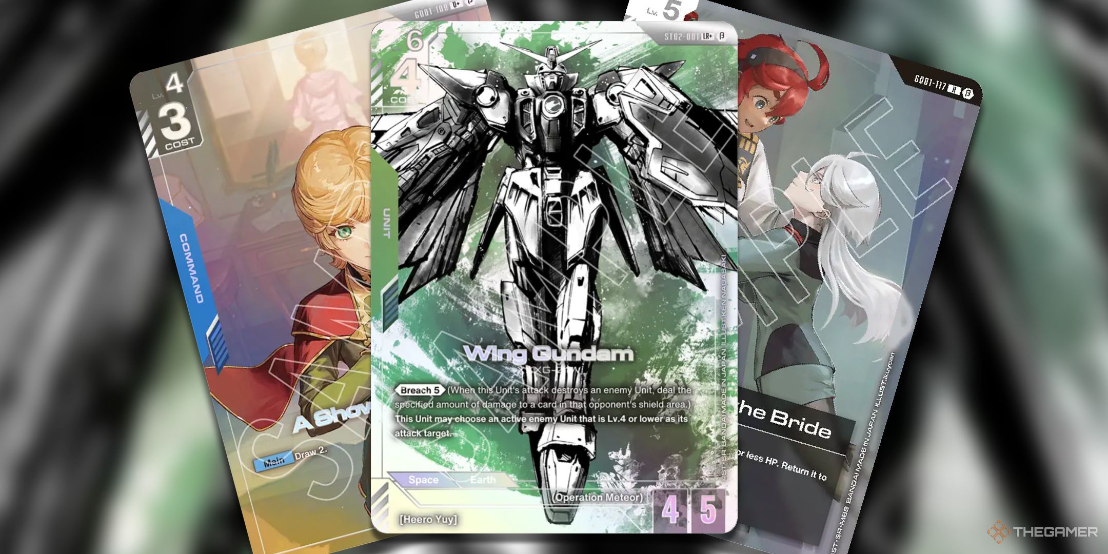 Wing Gundam ، نمایش Resolve ، Witch و عروس از Gundam Card Edition Beta