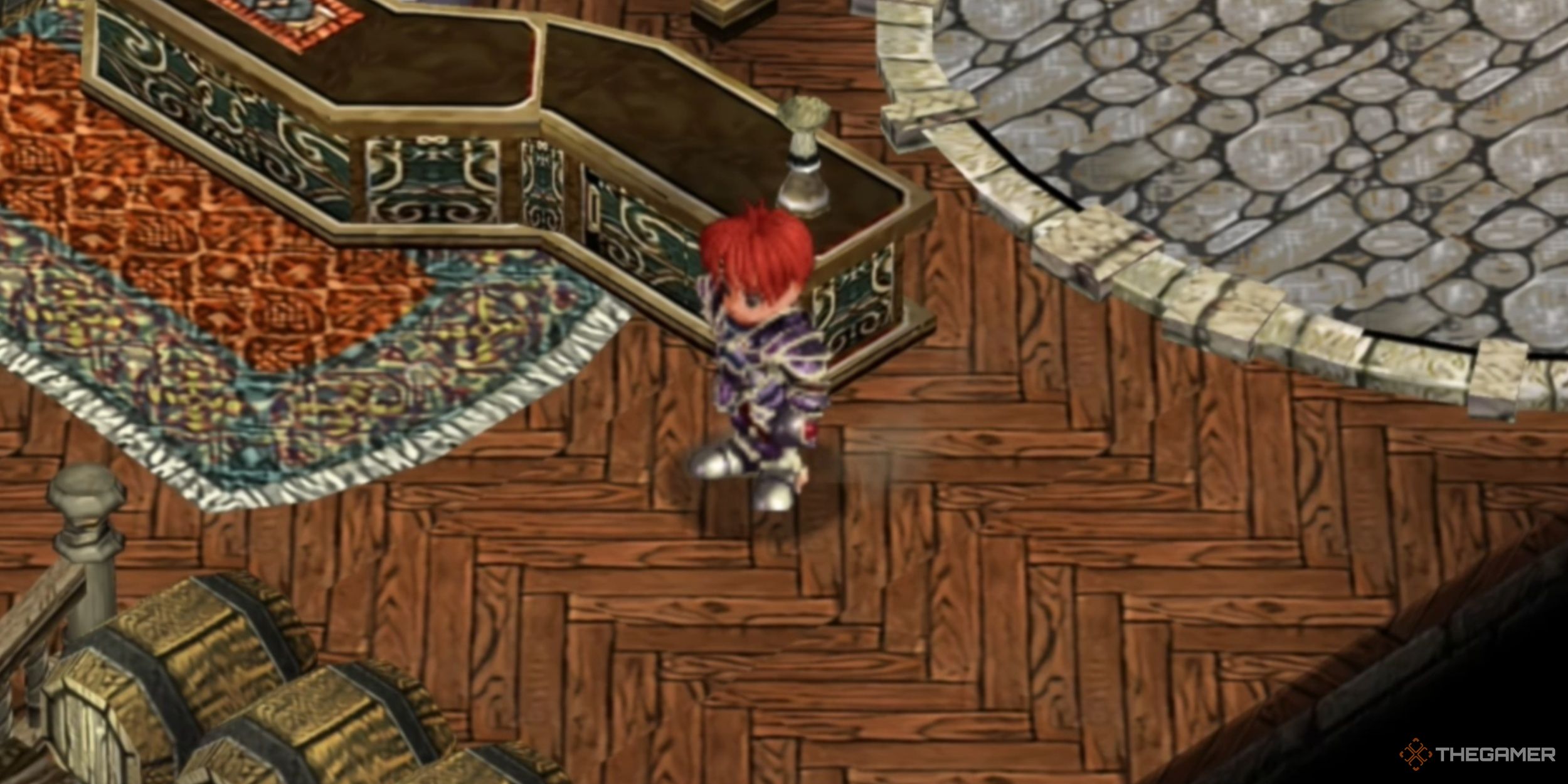 Adol wearing the Raval Armor in Ys Memoire: The Oath in Felghana.