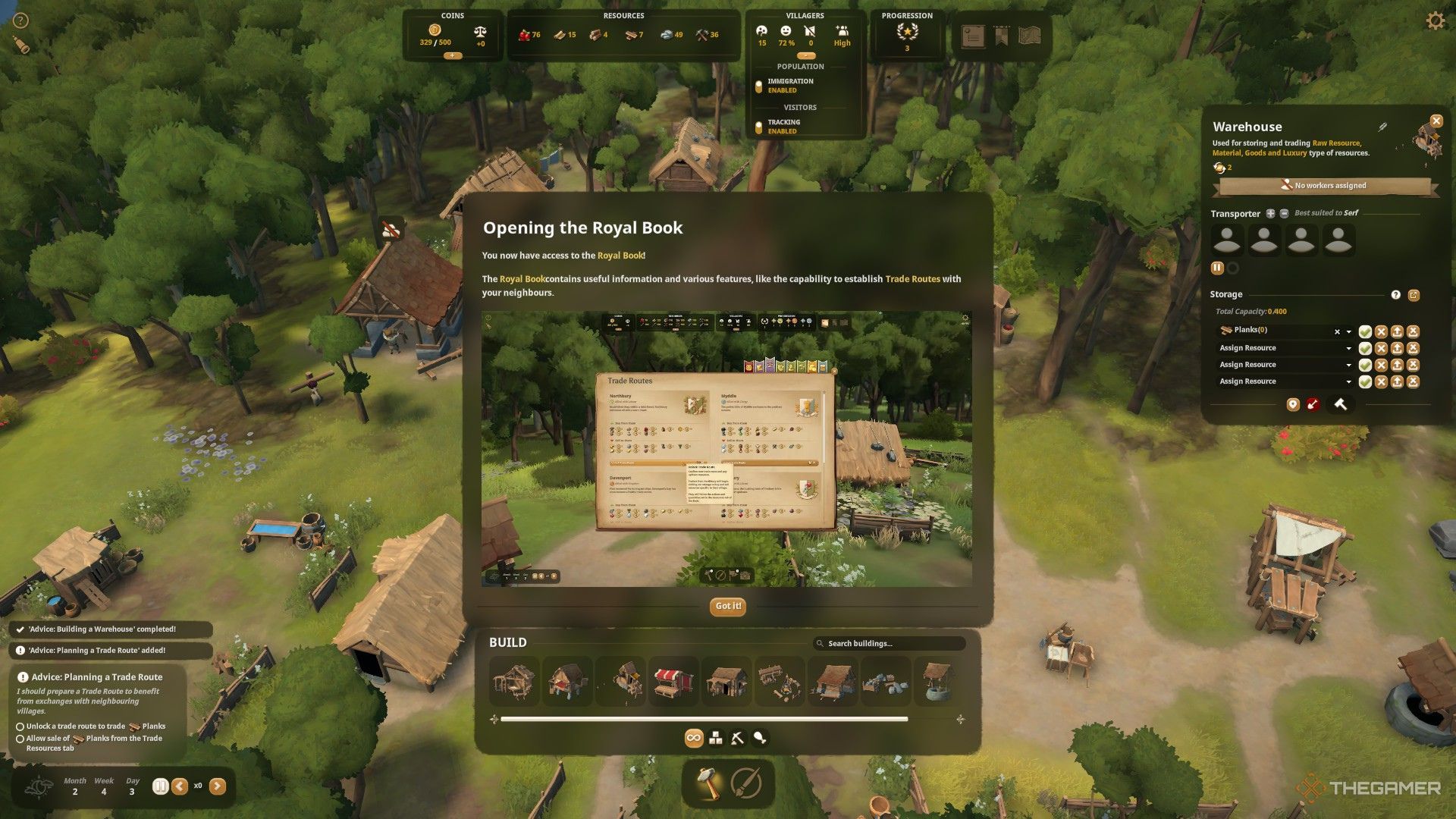 The picture shows the opening of the Royal Book tutorial from Foundation.