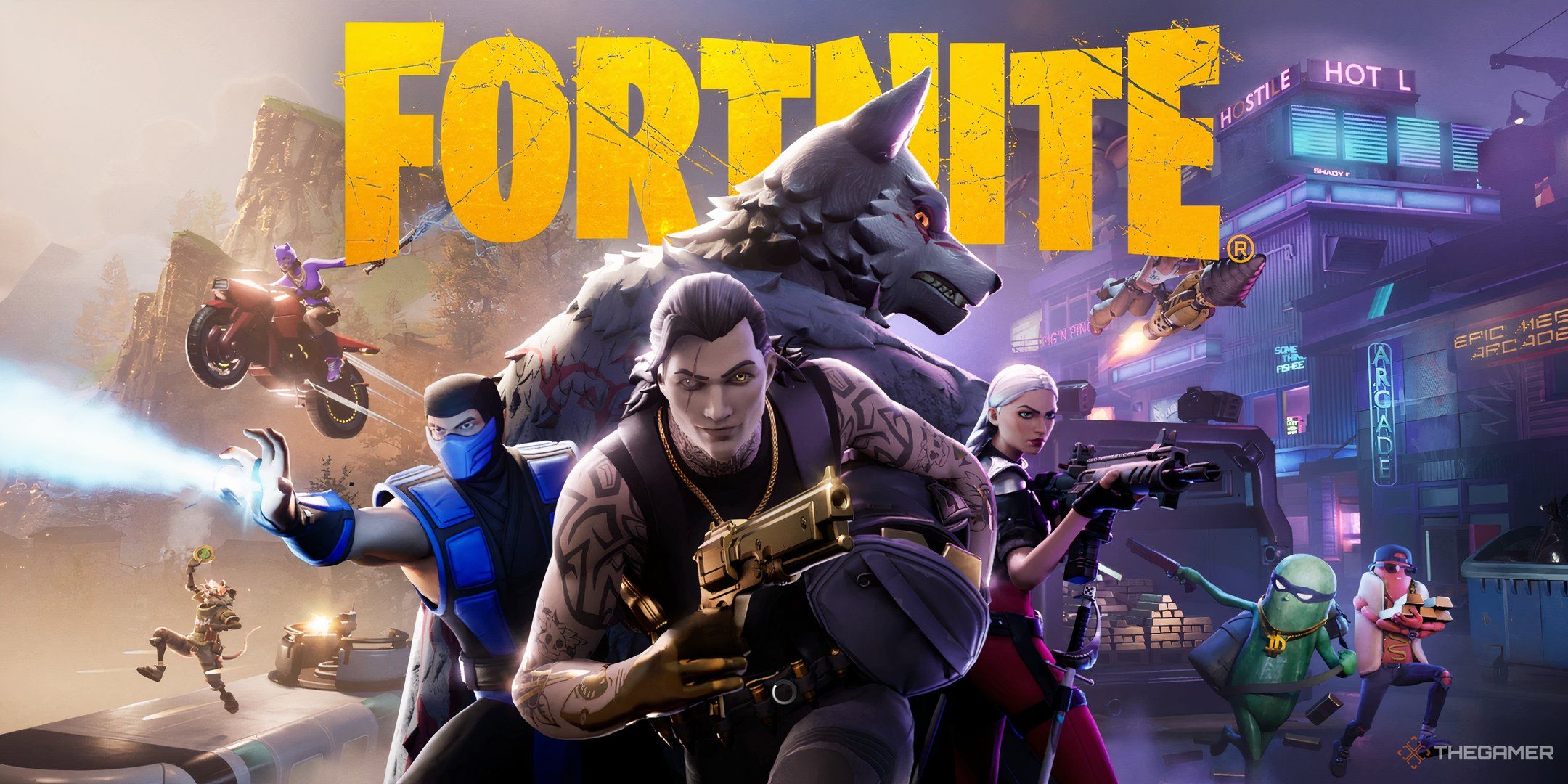 تصویری از صفحه بارگذاری جدید در Fortnite. 