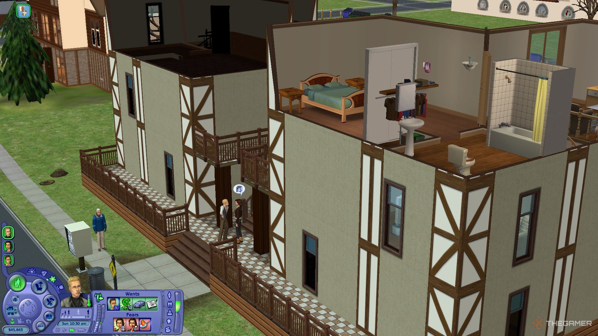 A tenant is talking to the owner of The Sims 2.